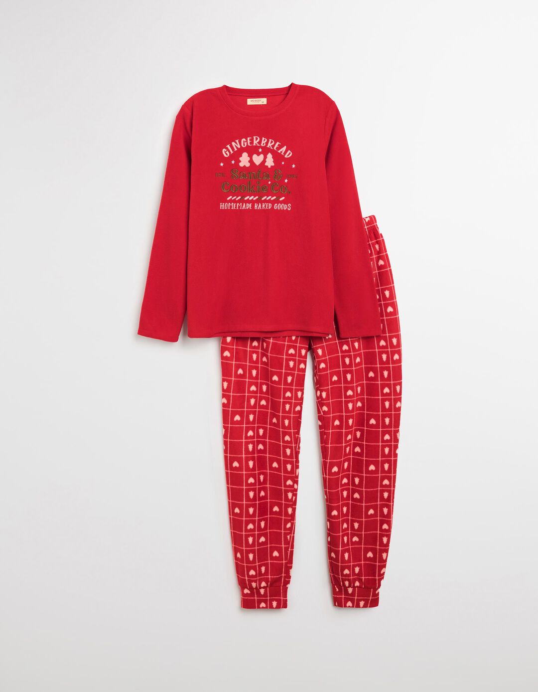 Pijama de Natal, Mulher, Vermelho Escuro 