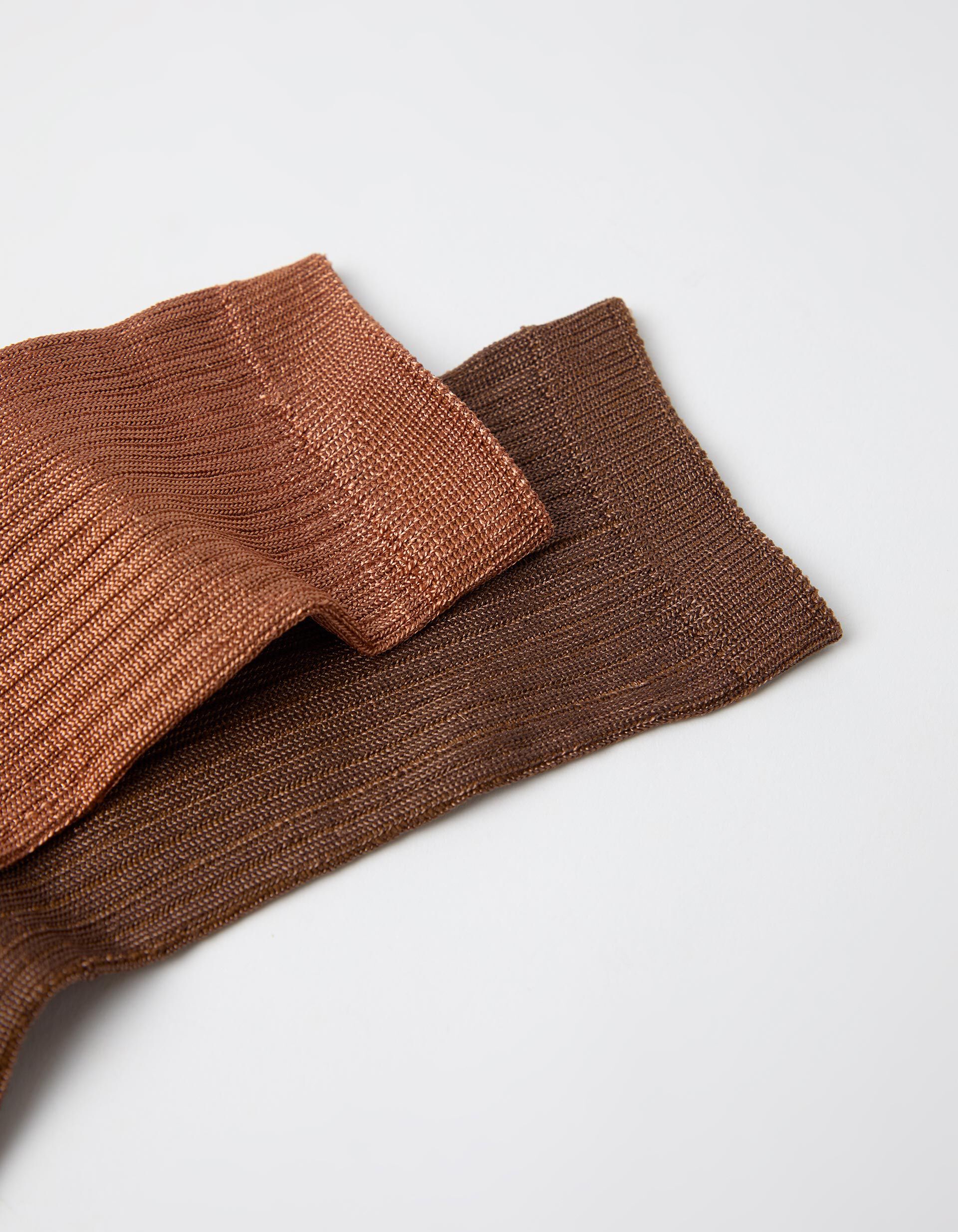 Comprar Online Pack 2 Pares De Meias, Mulher, Castanho Escuro