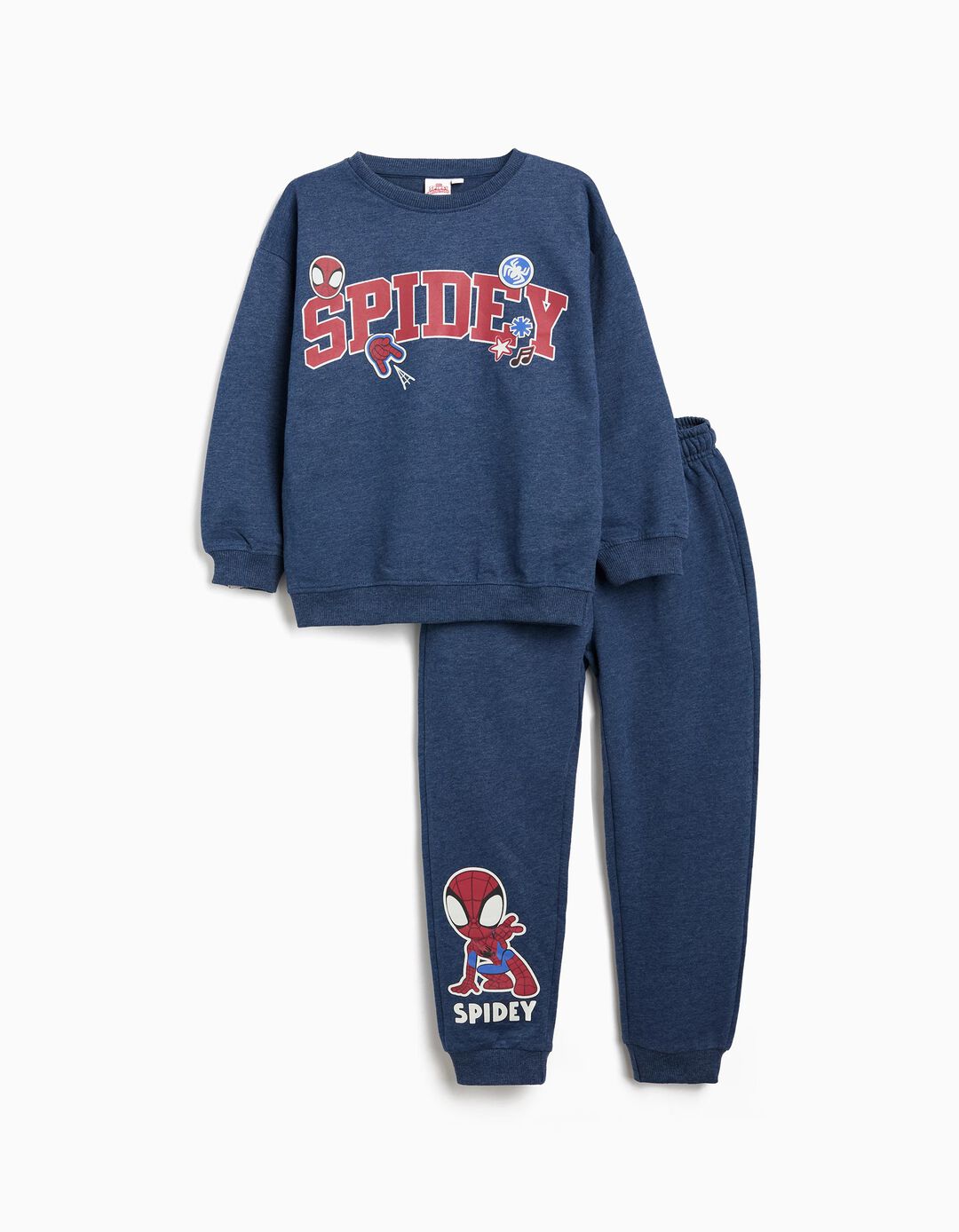 Conjunto Sweatshirt e Calças de Felpa 'Spidey', Menino, Azul
