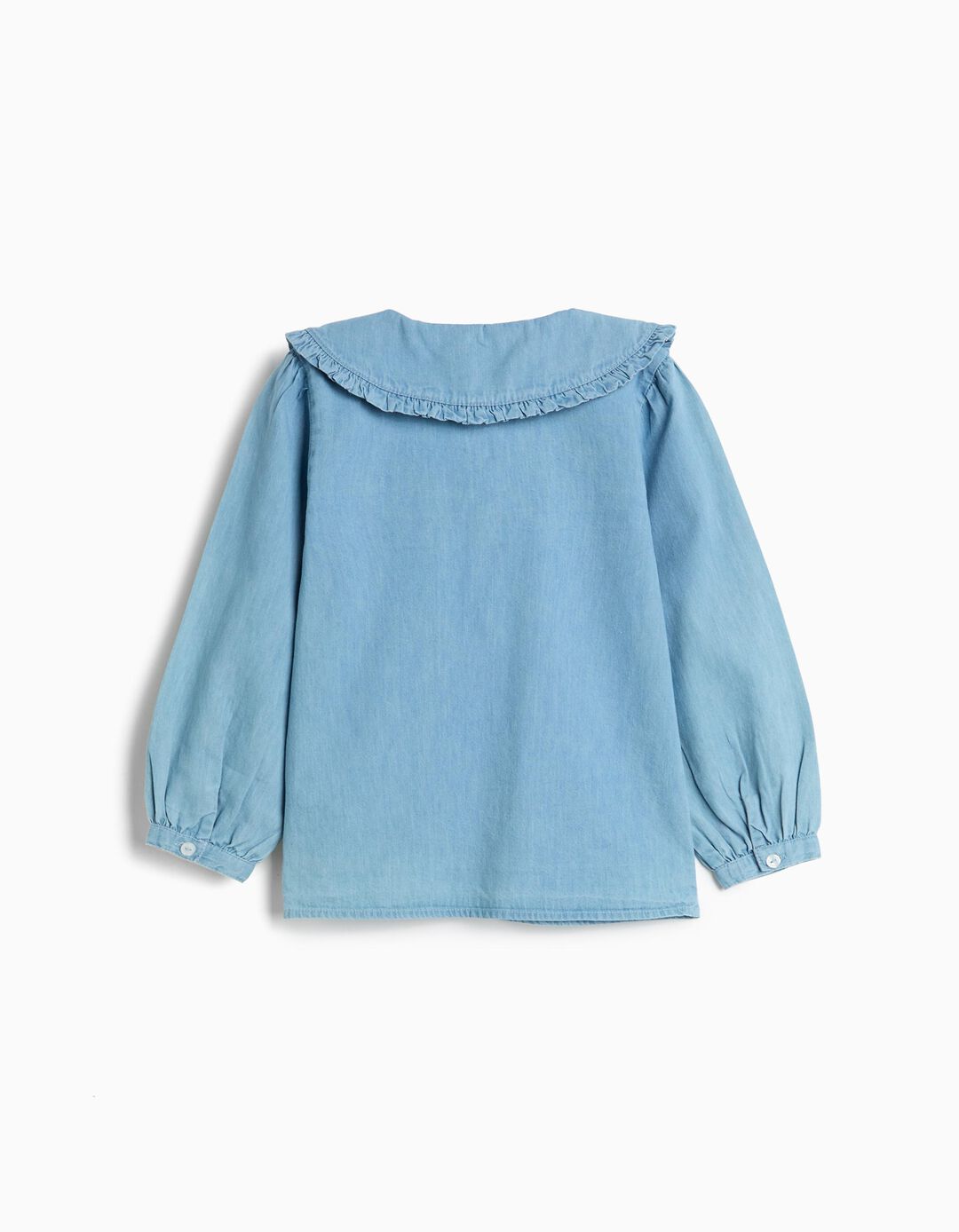  Camisa De Ganga, Menina, Azul Claro