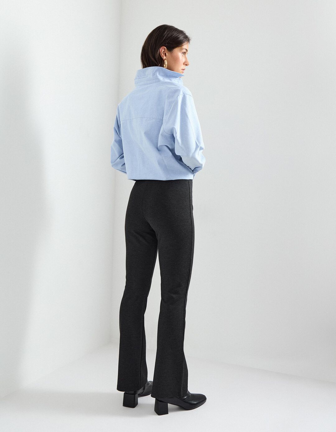 Leggings, Mulher, Cinzento Escuro