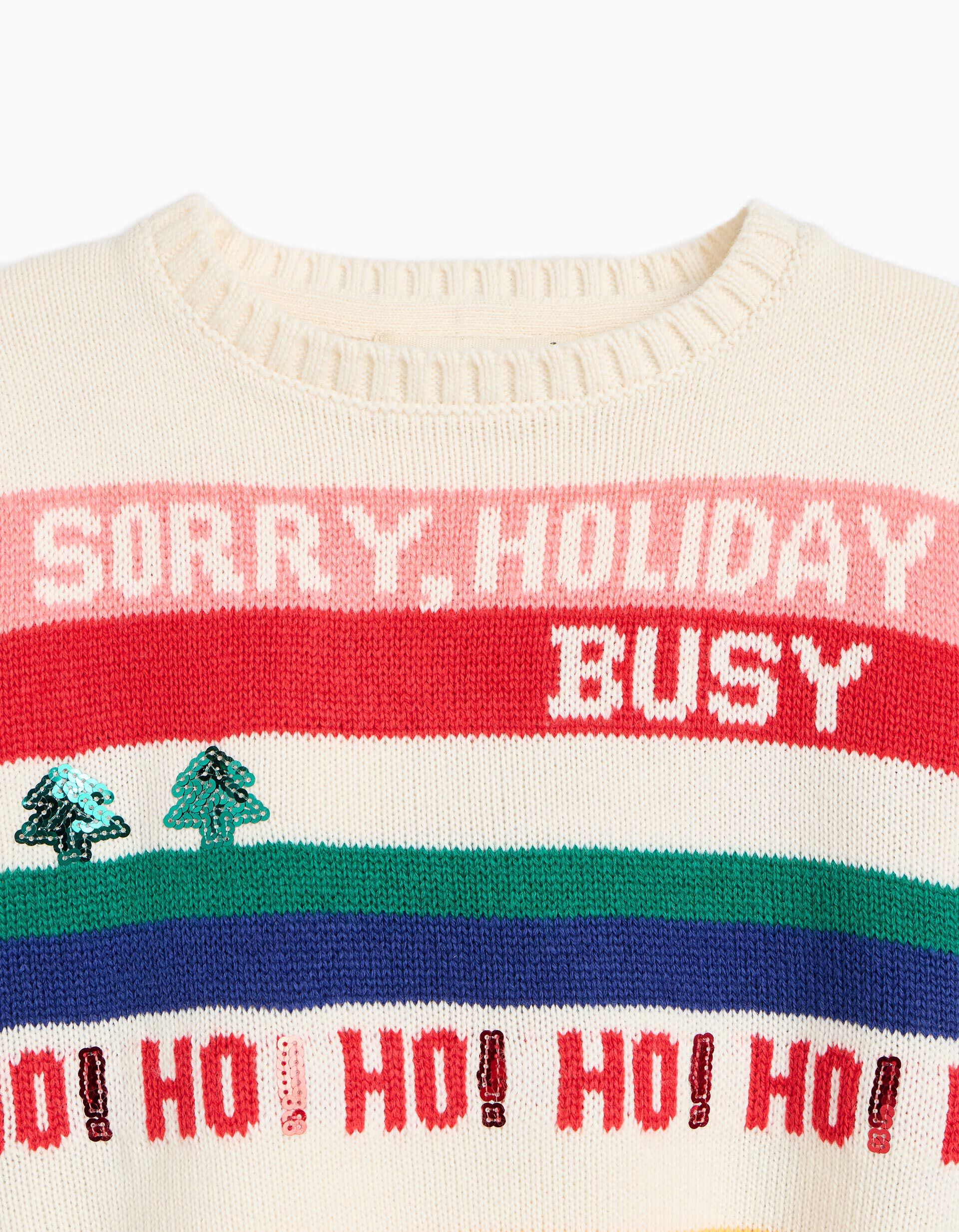 Comprar Online Camisola De Malha De Natal, Menina, Cru
