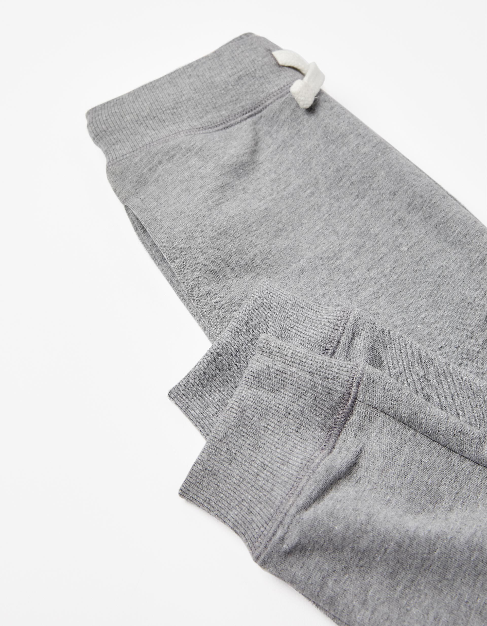 Pantalon de Chandal de Algodon para Nino Gris MO Fashion