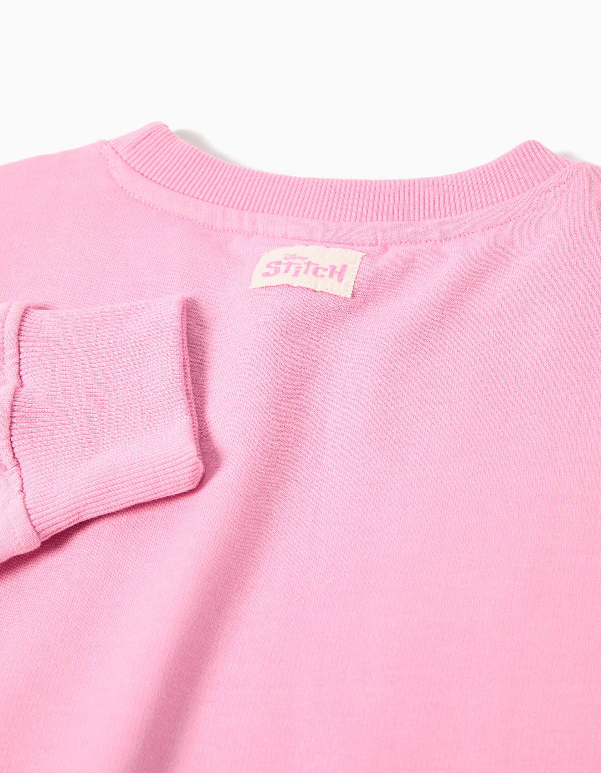 Comprar Online Sweatshirt de Felpa 'Stitch', Menina, Rosa