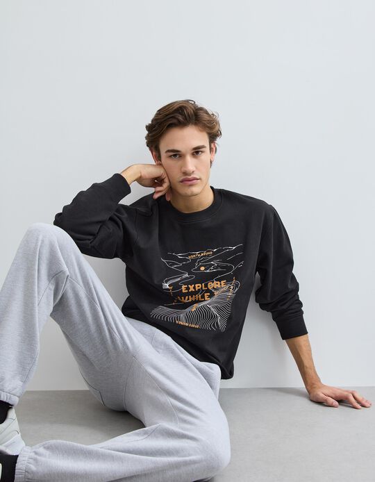 Comprar Online Sweatshirt, Homem, Preto