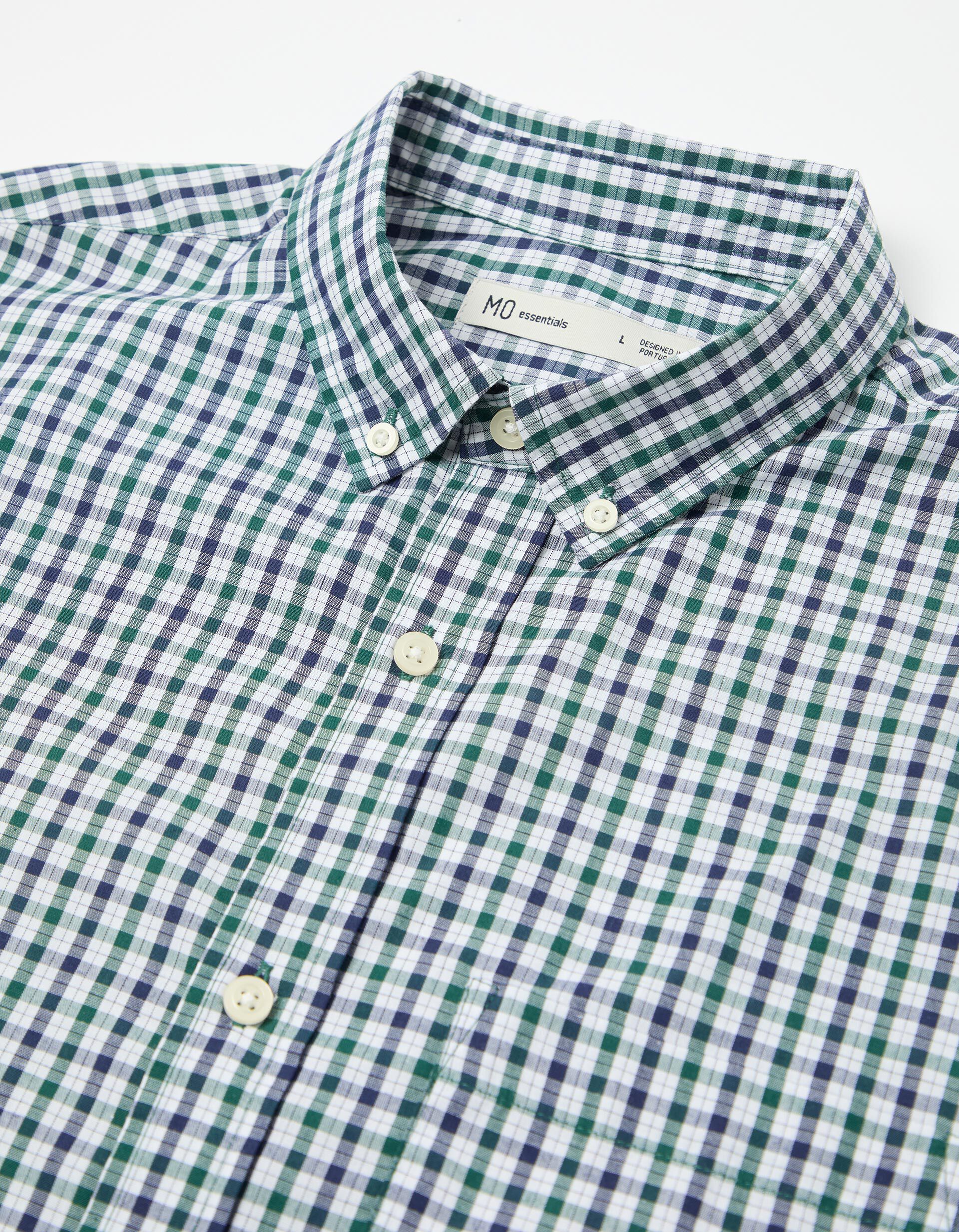 Comprar Online Camisa Xadrez, Homem, Verde Escuro