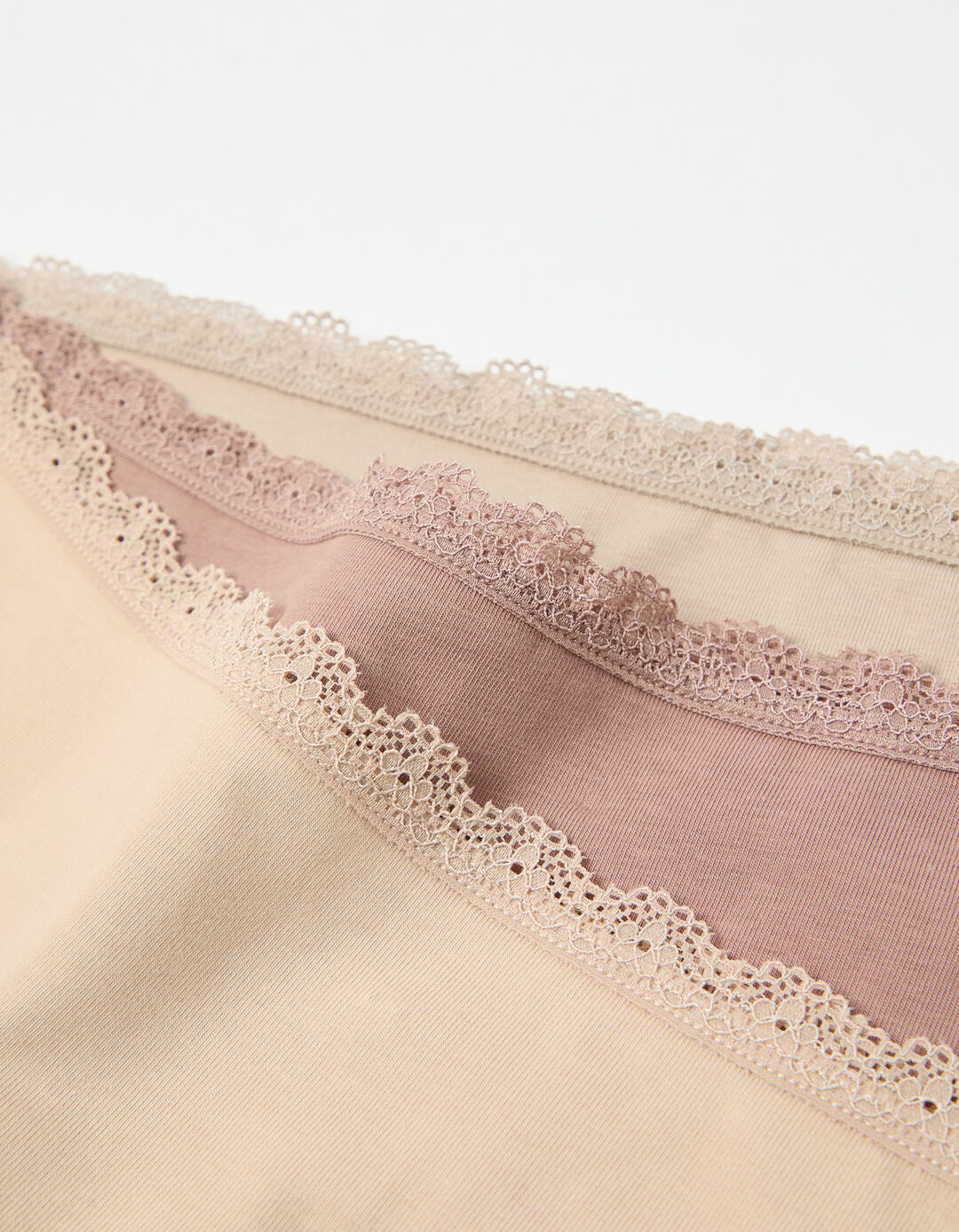 Pack 3 Cuecas, Mulher, Bege Claro 