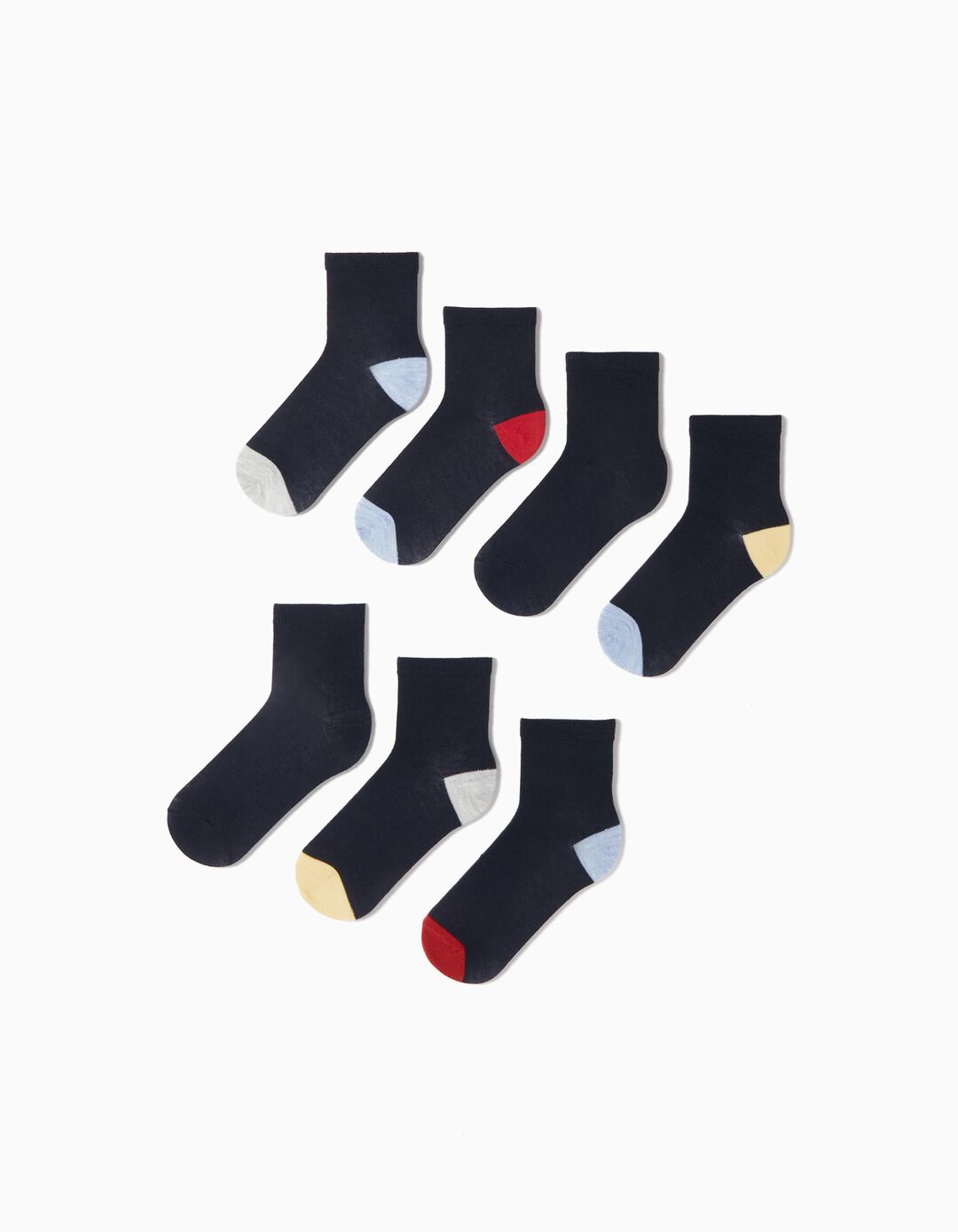 7 Pairs of Socks Pack, Boys, Multicolour