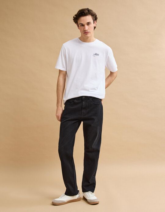 Comprar Online Cal&ccedil;as 'Tapered Fit', Homem, Preto