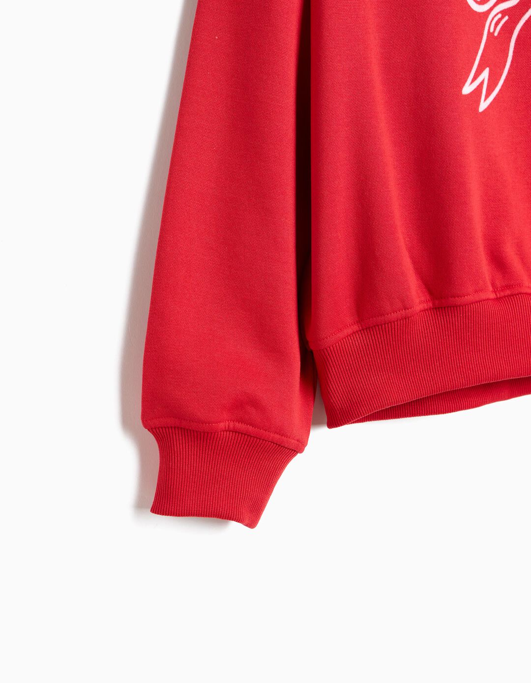 Sweatshirt Cardada, Menina, Vermelho