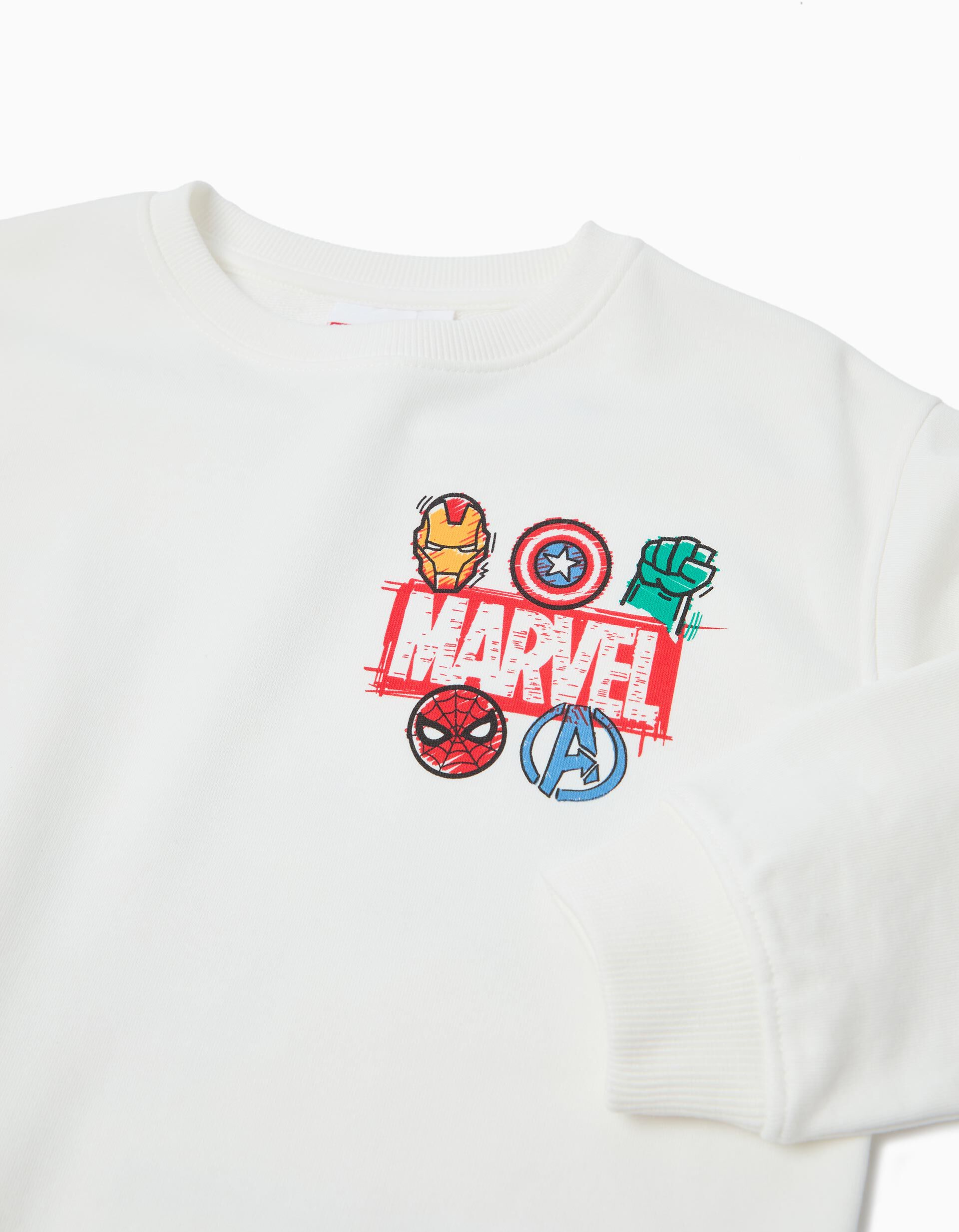 Comprar Online Sweatshirt de Felpa 'Marvel', Menino, Branco