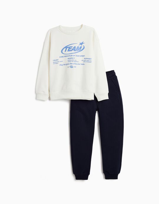 Comprar Online Conjunto de Jogging, Menino, Branco