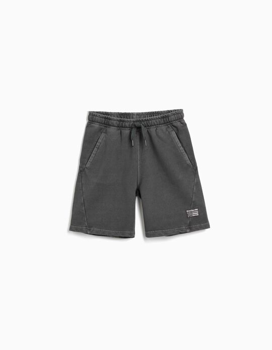 Comprar Online Calções de Felpa, Menino, Cinzento Escuro 