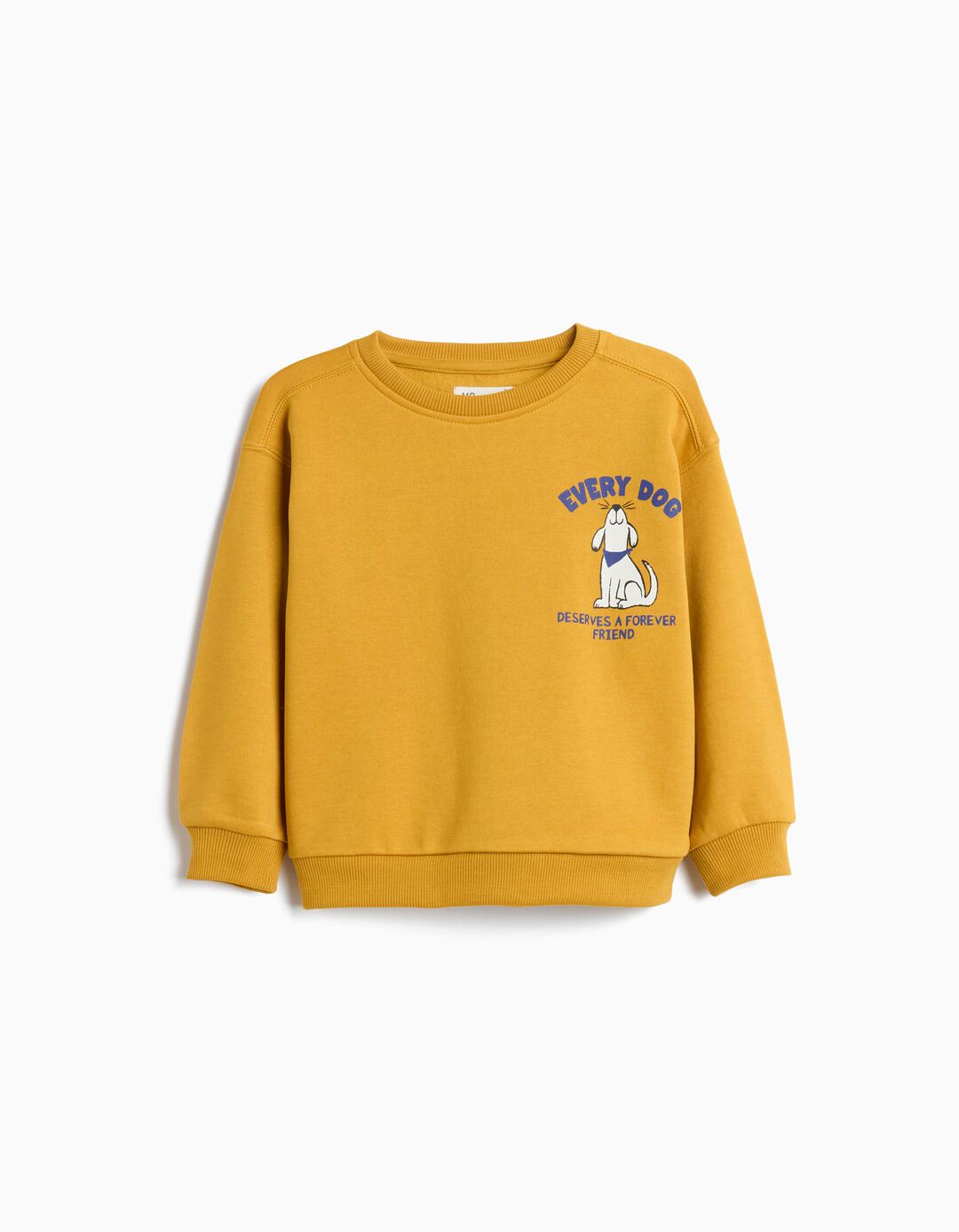 Sweatshirt De Felpa, Menino, Amarelo Escuro