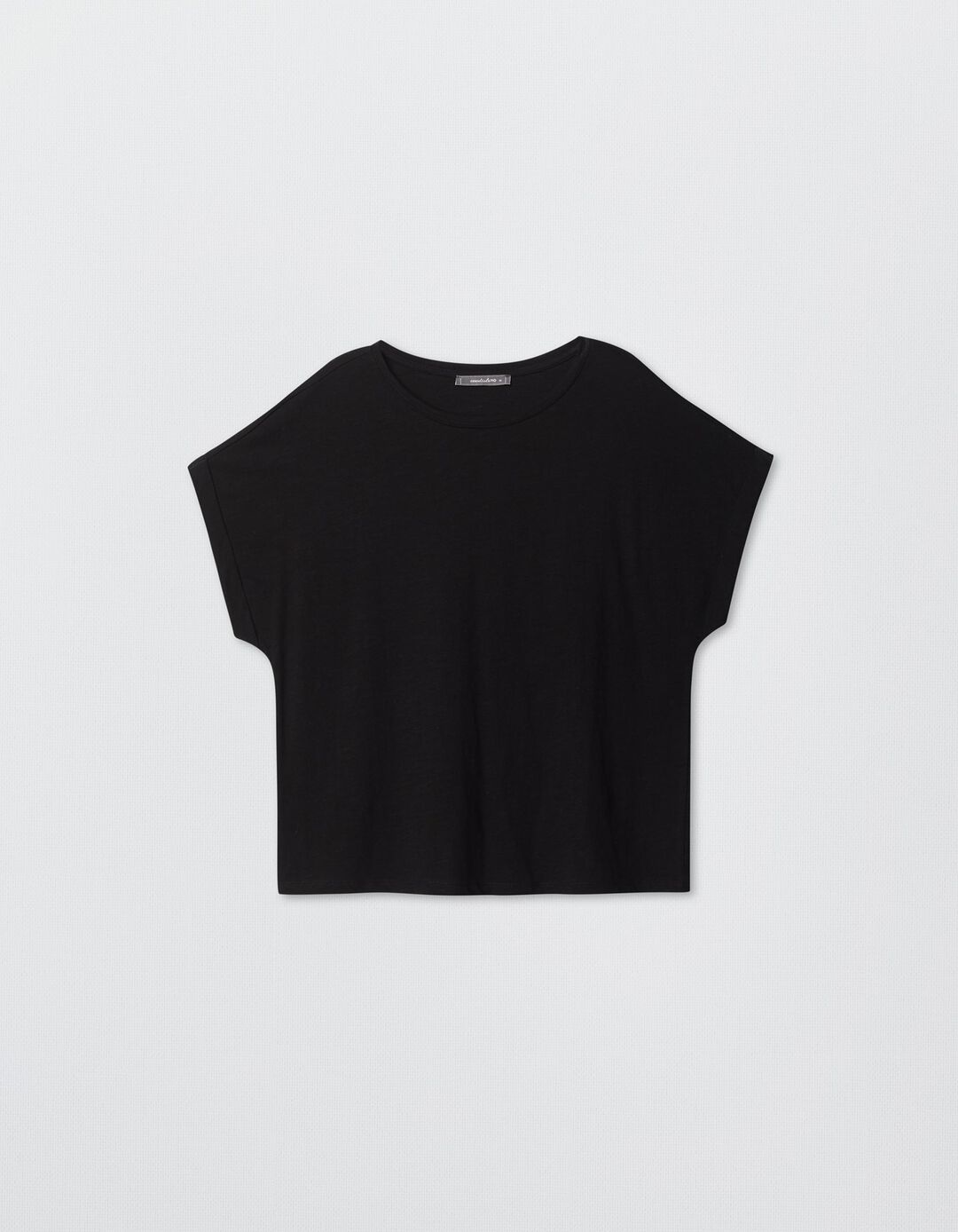 Slub T-shirt, Woman, Black