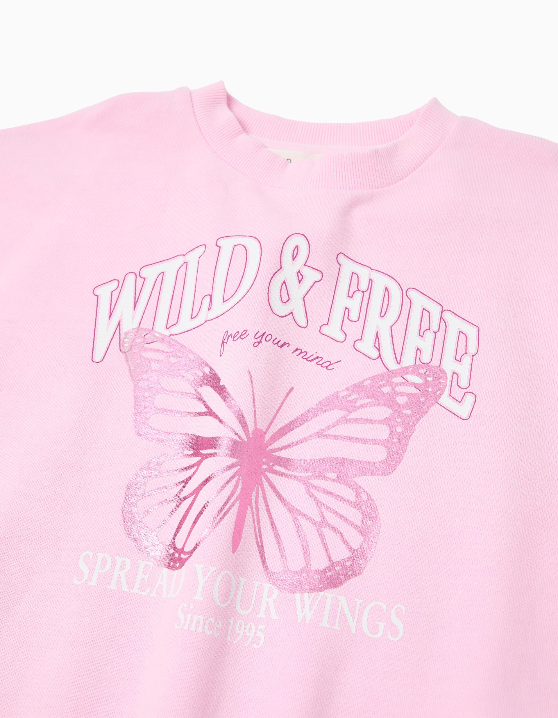 Comprar Online Sweatshirt, Menina, Rosa Claro
