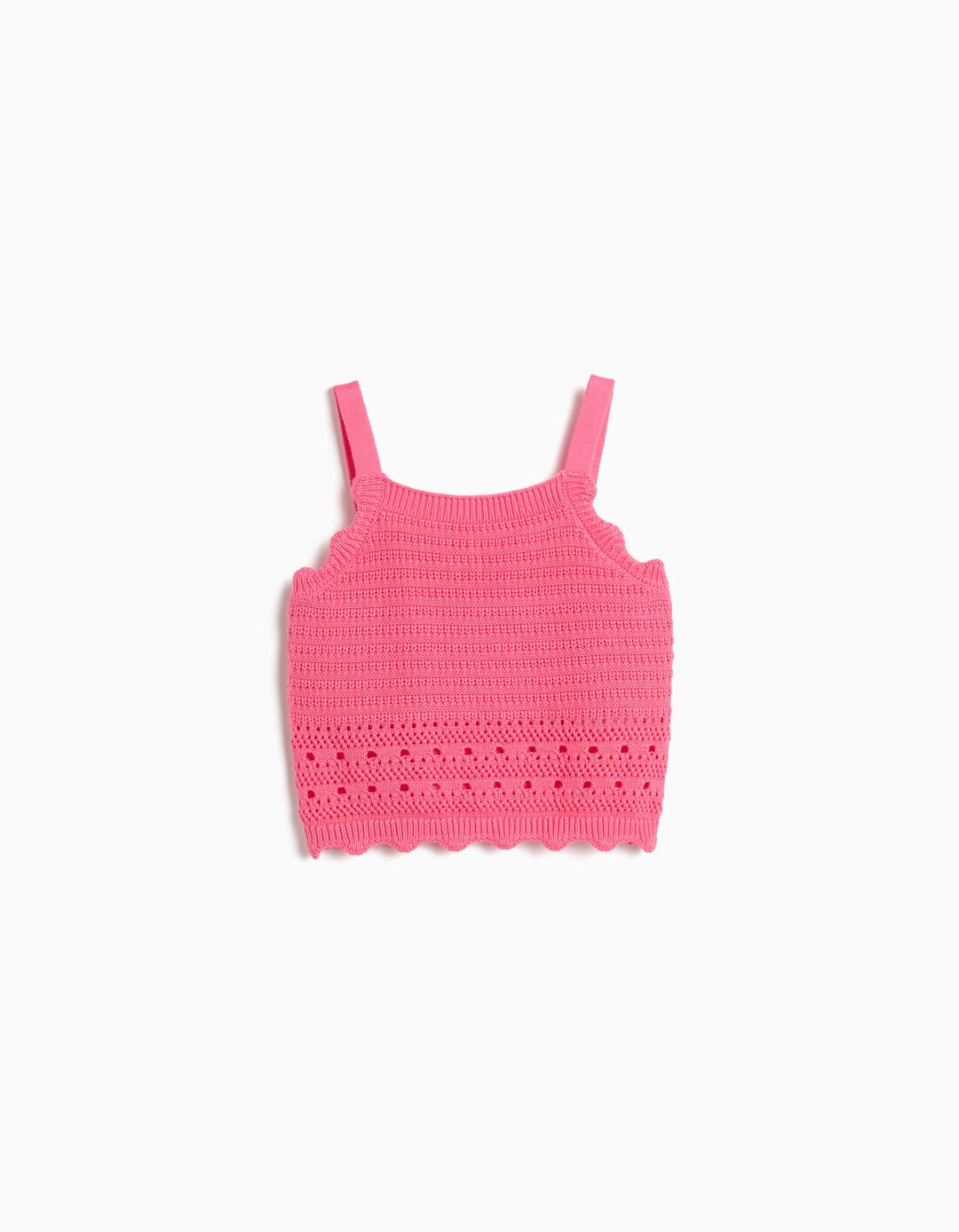 Top Crochet, Menina, Rosa