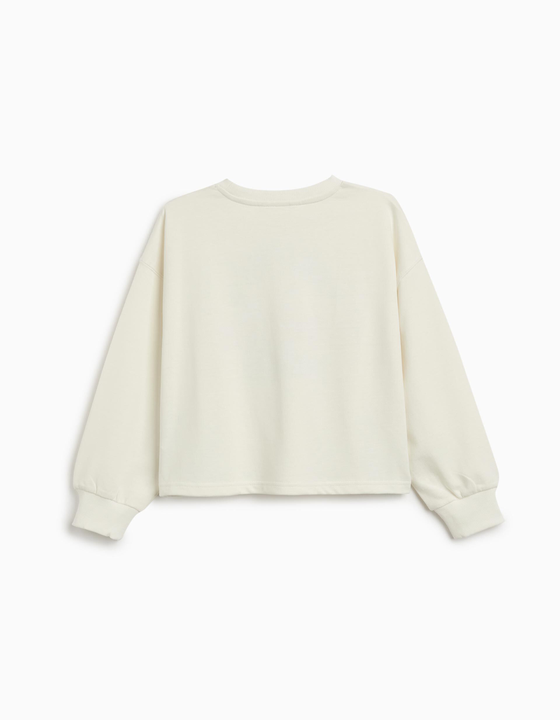 Comprar Online Sweatshirt de Felpa, Menina, Branco