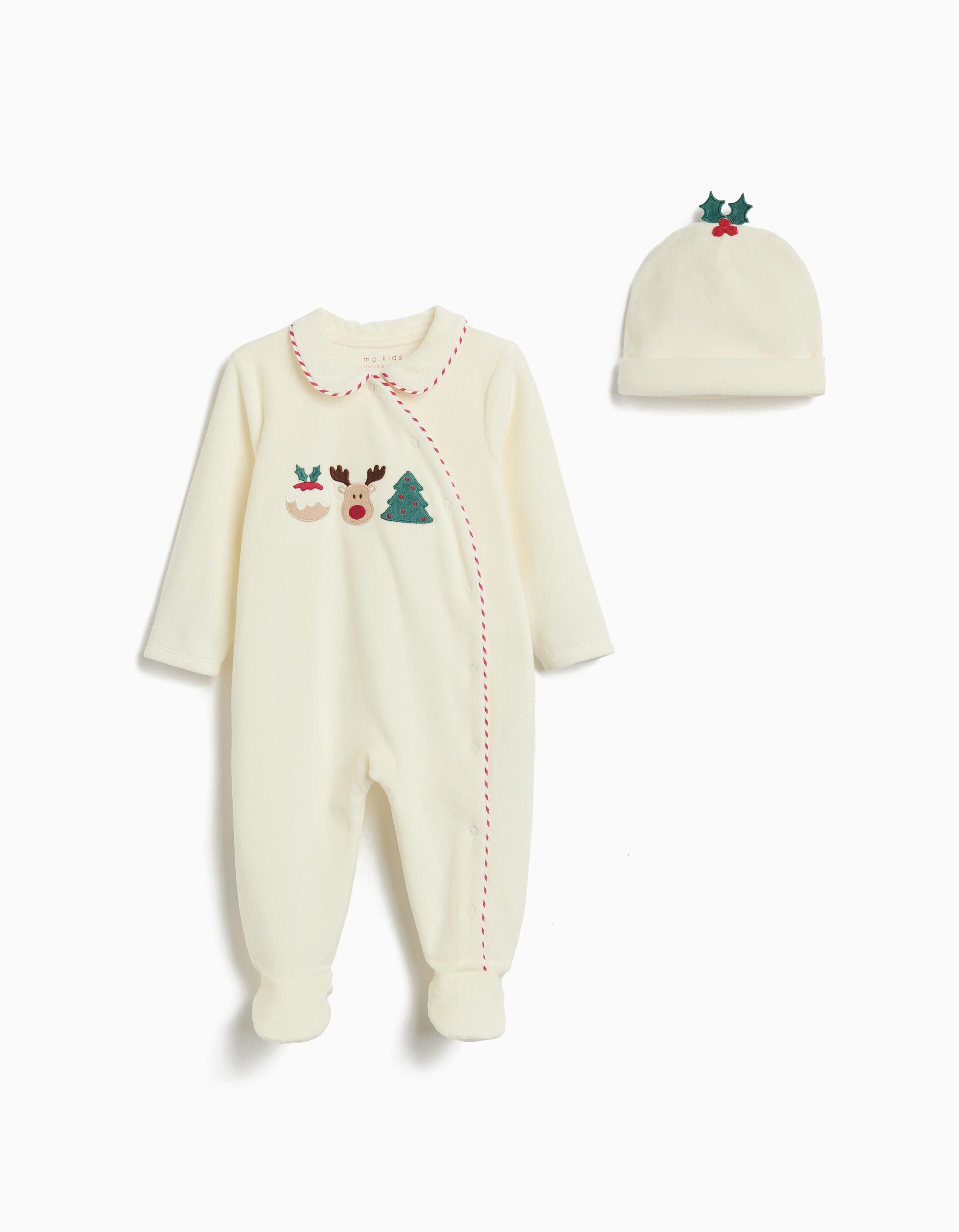 Comprar Online Babygrow Natal com Gorro, Rec&eacute;m-Nascido, Bege 