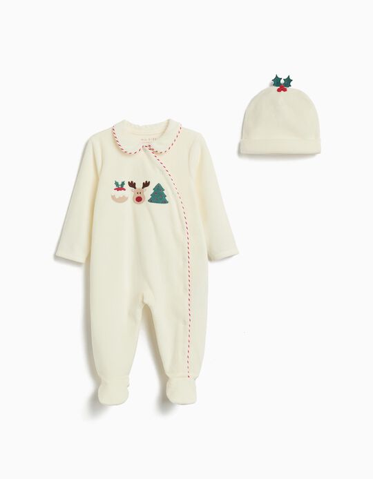Comprar Online Babygrow Natal com Gorro, Recém-Nascido, Bege 