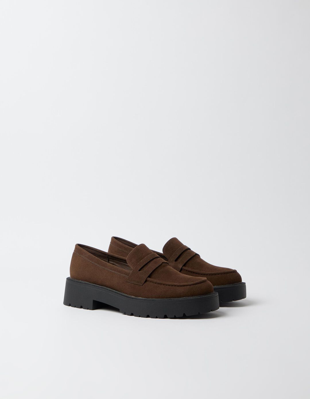 Mocassins Com Volume, Mulher, Castanho