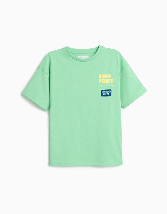 Comprar Online T-shirt Estampada, Menino, Verde Claro