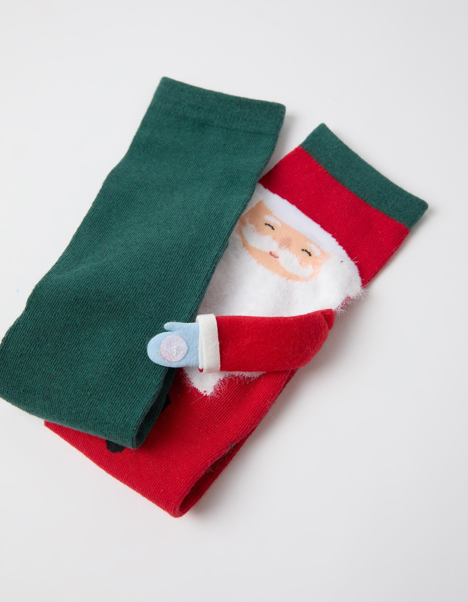 Comprar Online Pack 2 Pares De Meias De Natal, Homem, Vermelho Escuro