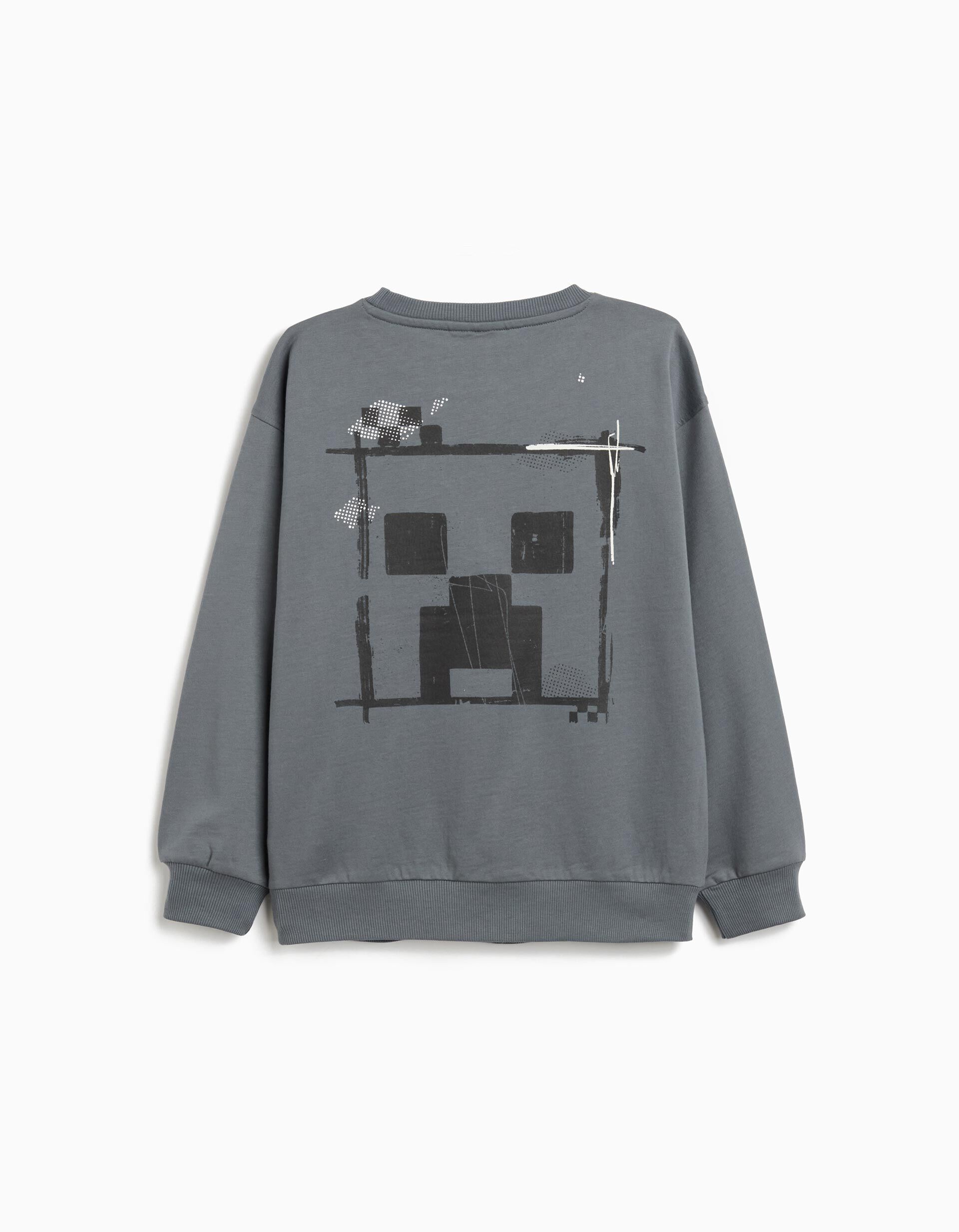 Comprar Online Sweatshirt 'Minecraft', Menino, Cinzento