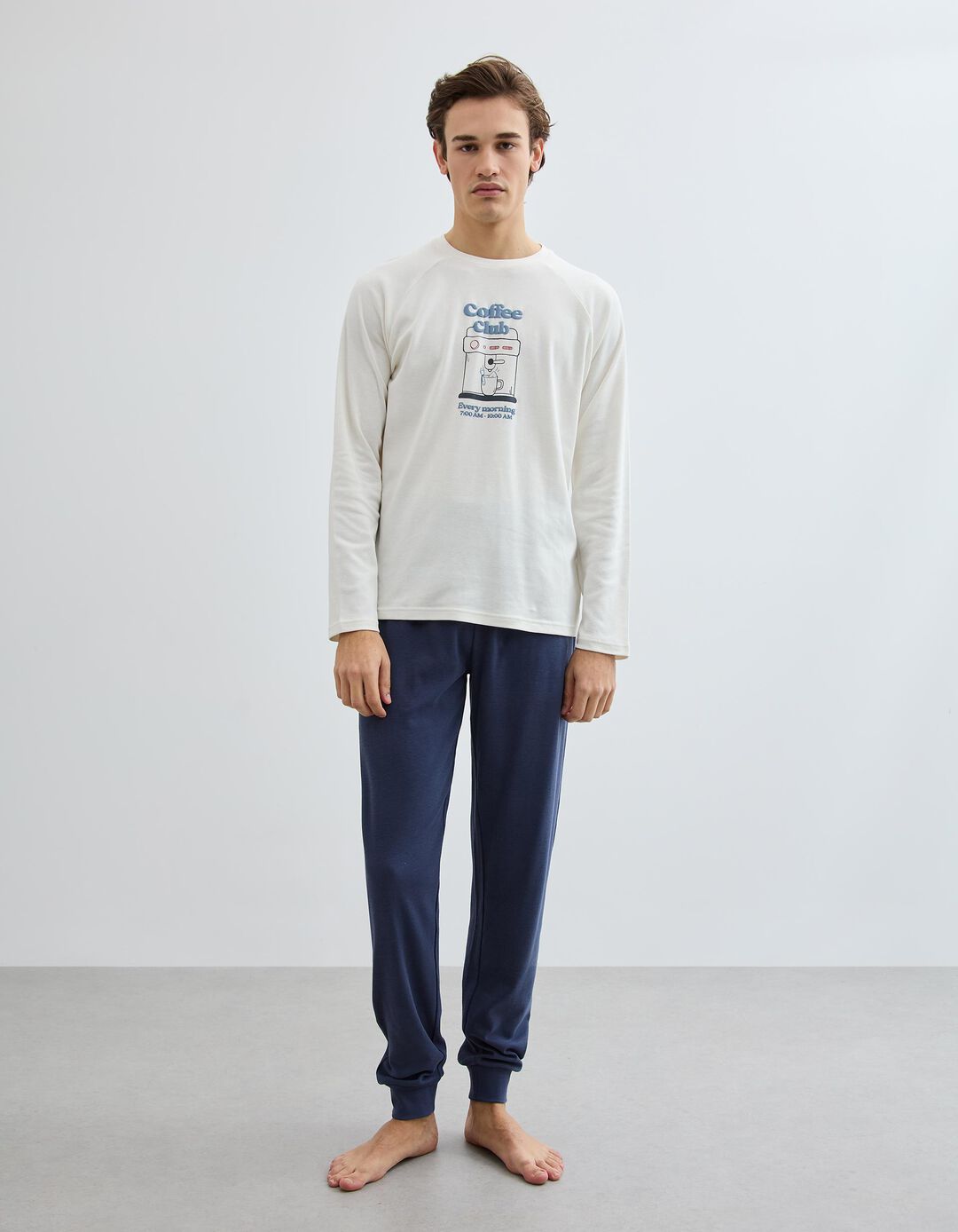 Pijama, Homem, Branco