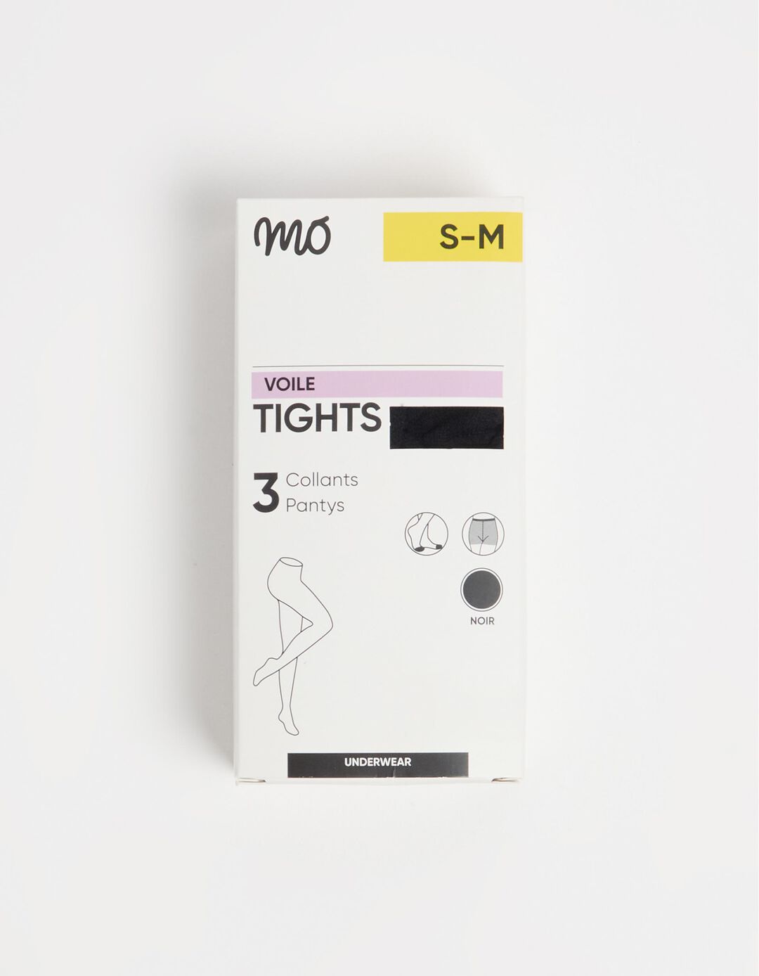Pack 3 Pares de Collants 15 DEN, Mulher, Preto