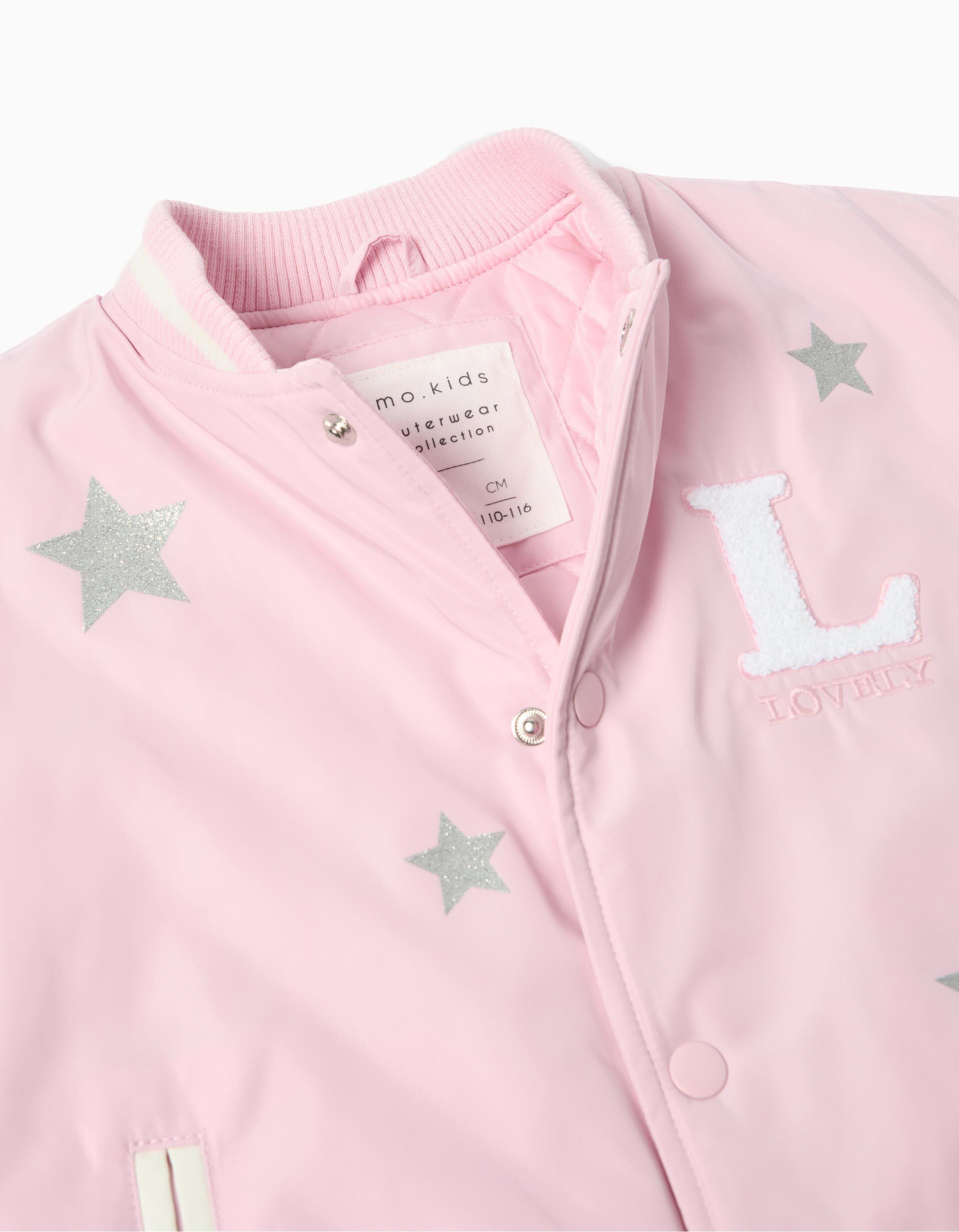 Comprar Online Casaco Bomber, Menina, Rosa Claro