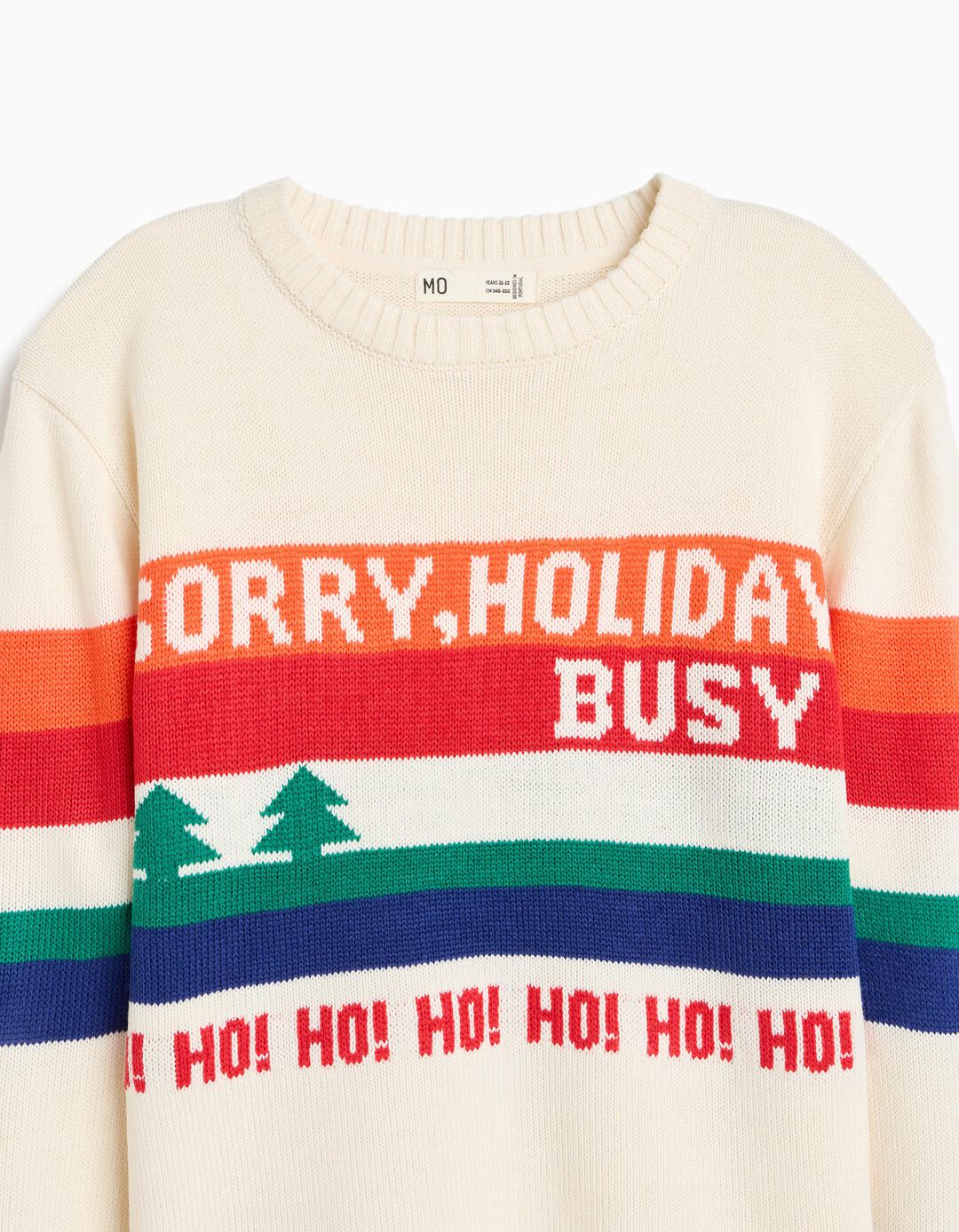 Camisola De Malha De Natal, Menino, Cru