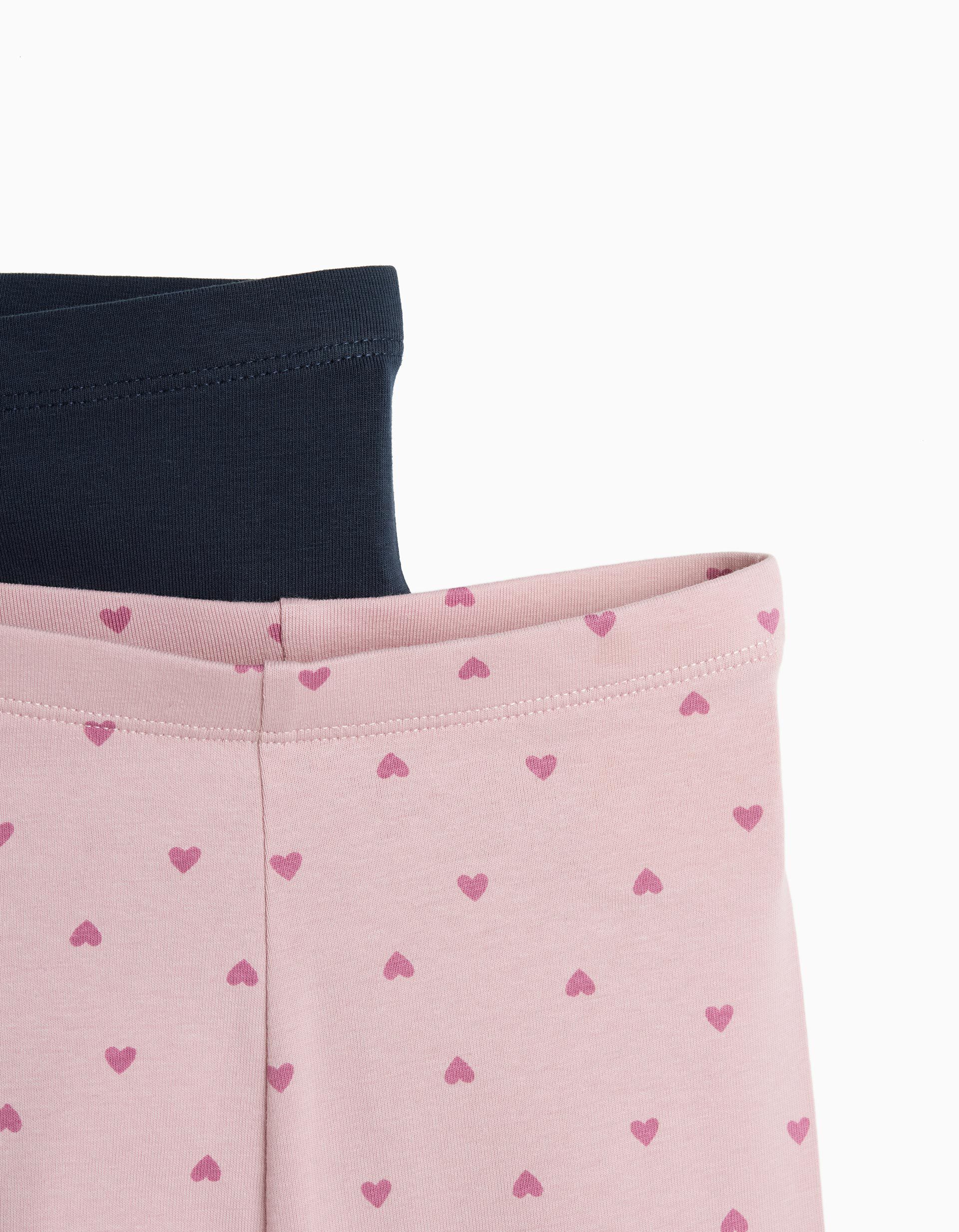 Comprar Online Pack 2 Leggings, Menina, Rosa Claro