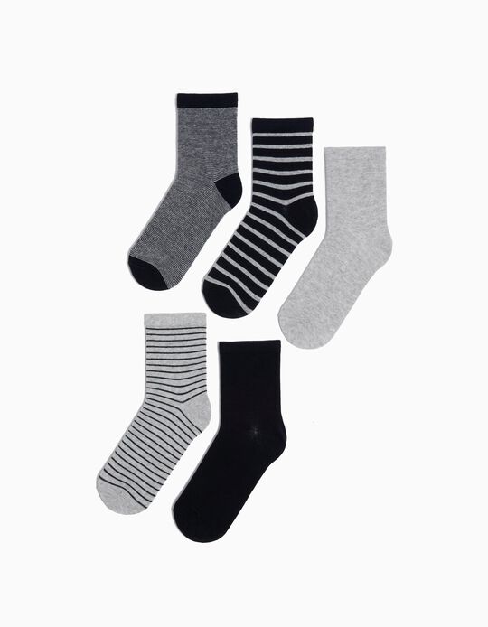 Comprar Online Pack 5 Pares de Meias, Menino, Multicor