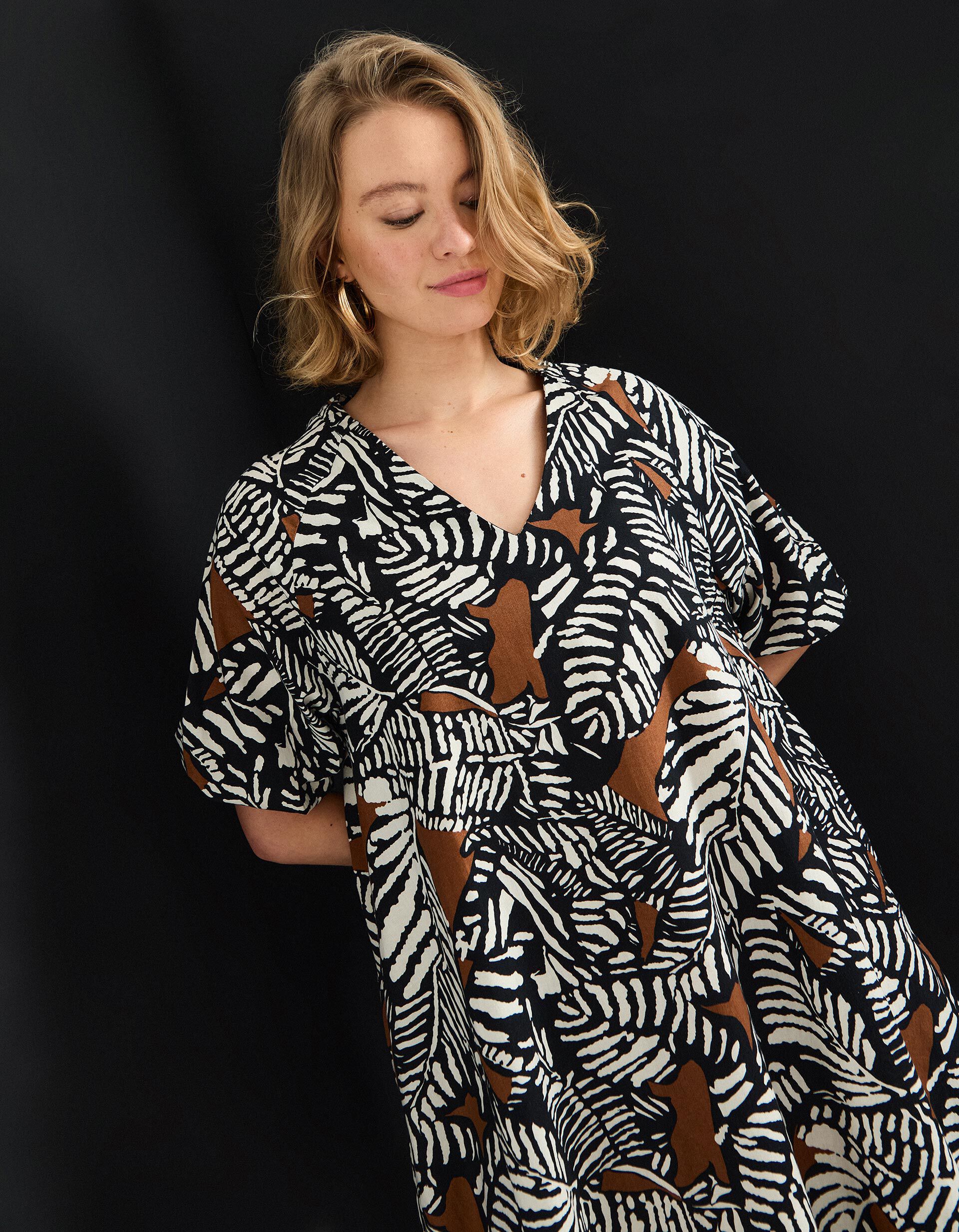 Comprar Online Vestido Print, Mulher, Preto