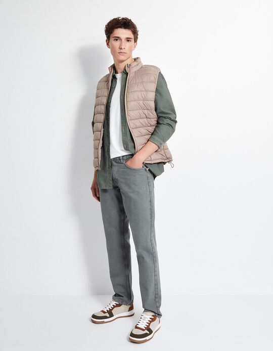 Comprar Online Calças de Ganga 'Straight Fit', Homem, Verde Escuro