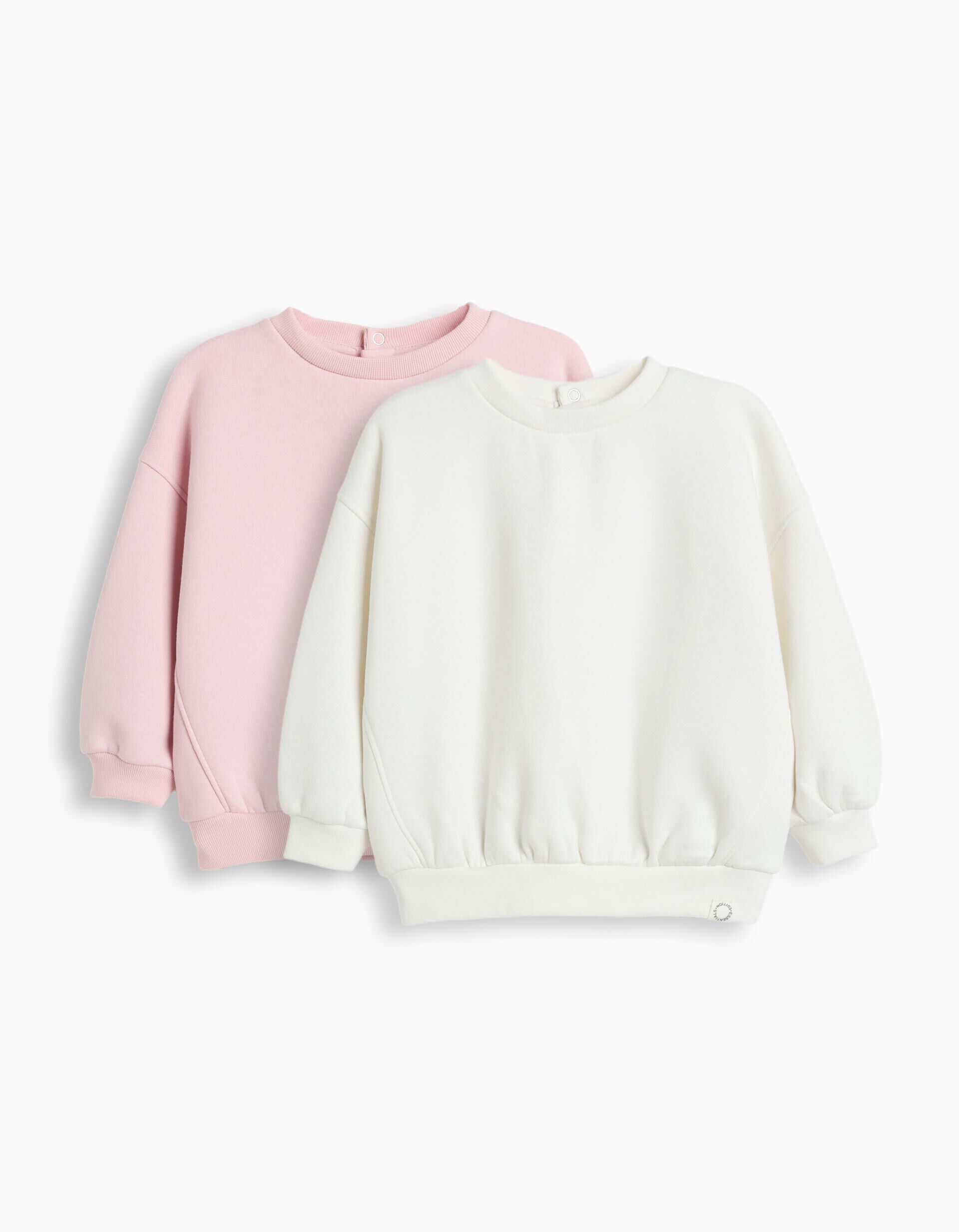 Comprar Online Pack 2 Sweatshirts de Felpa, Menina, Rosa Claro