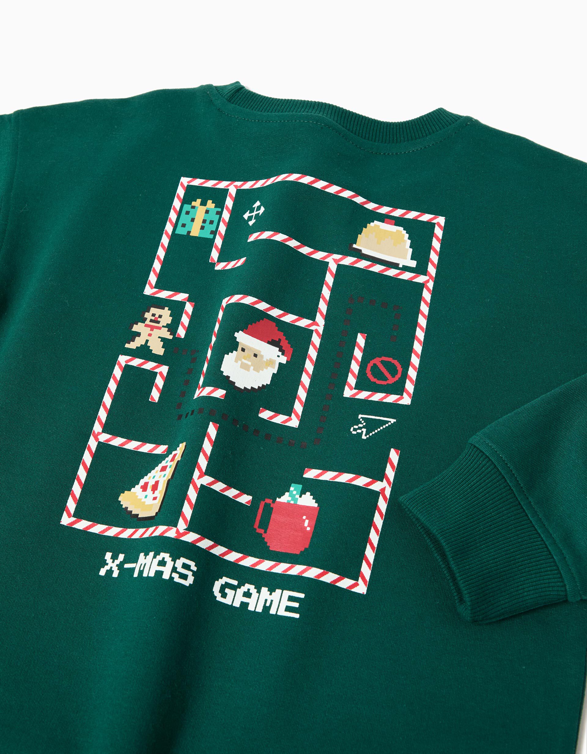 Comprar Online Sweatshirt de Natal, Menino, Verde Escuro