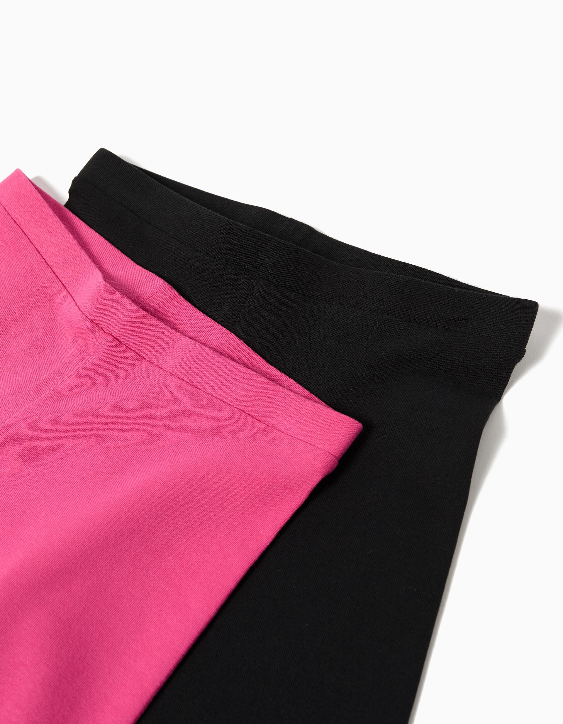 Comprar Online Pack 2 Leggings, Menina, Rosa Escuro 