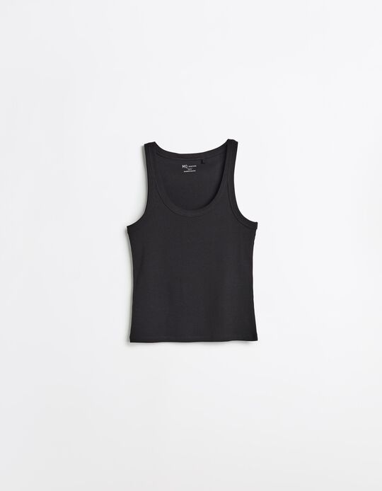 Comprar Online Tank Top Canelado, Mulher, Preto