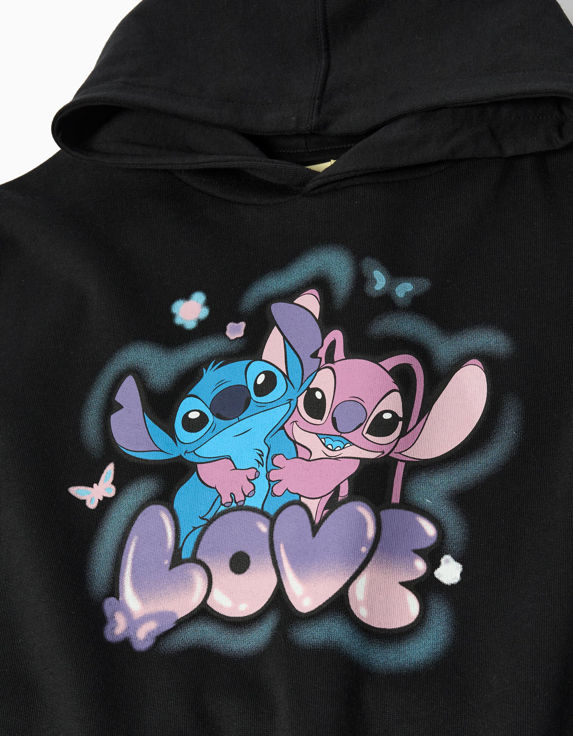 Comprar Online Sweatshirt de Felpa Capuz 'Stitch' &copy;Disney, Menina, Preto