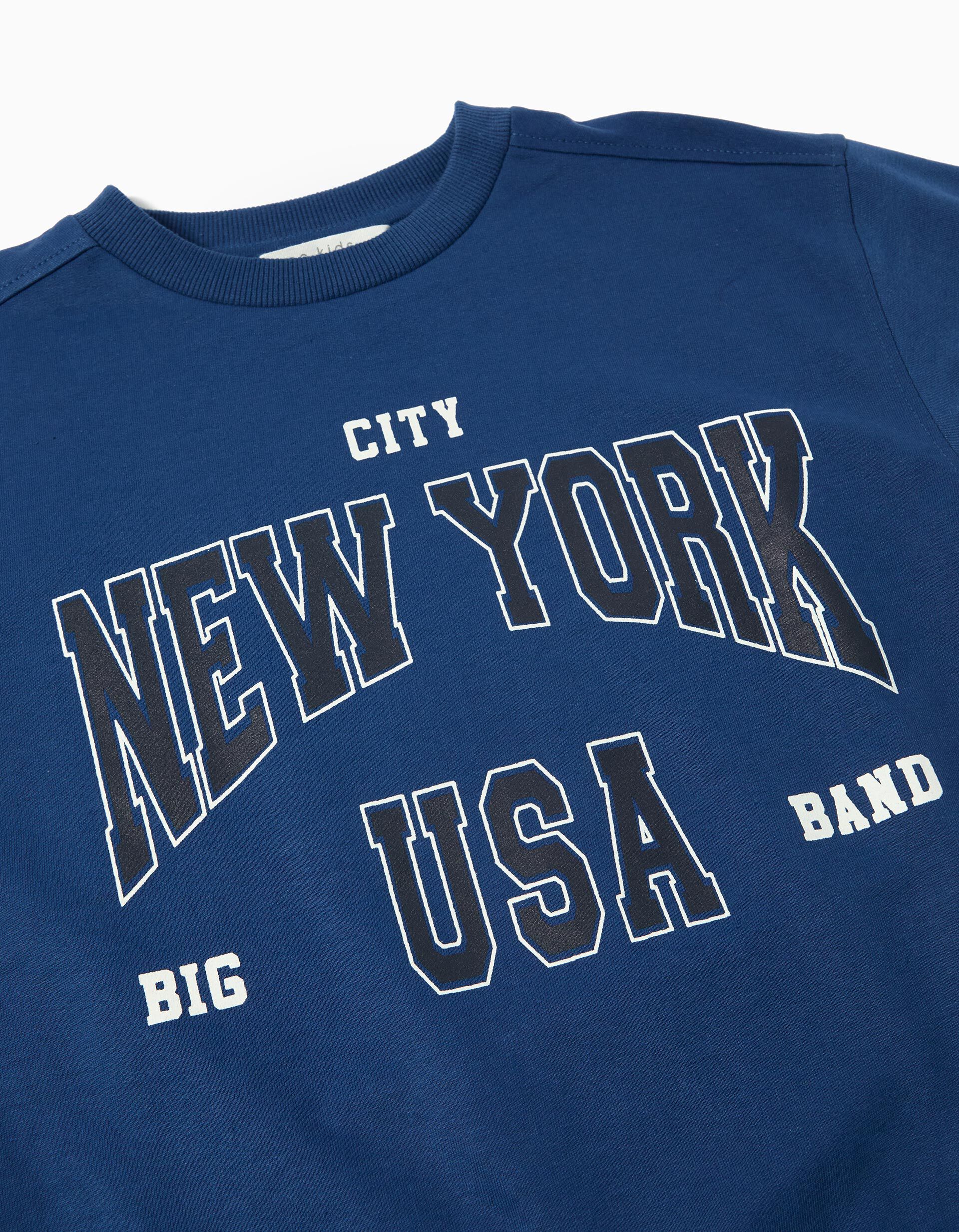 Comprar Online Sweatshirt de Felpa, Menino, Azul Escuro