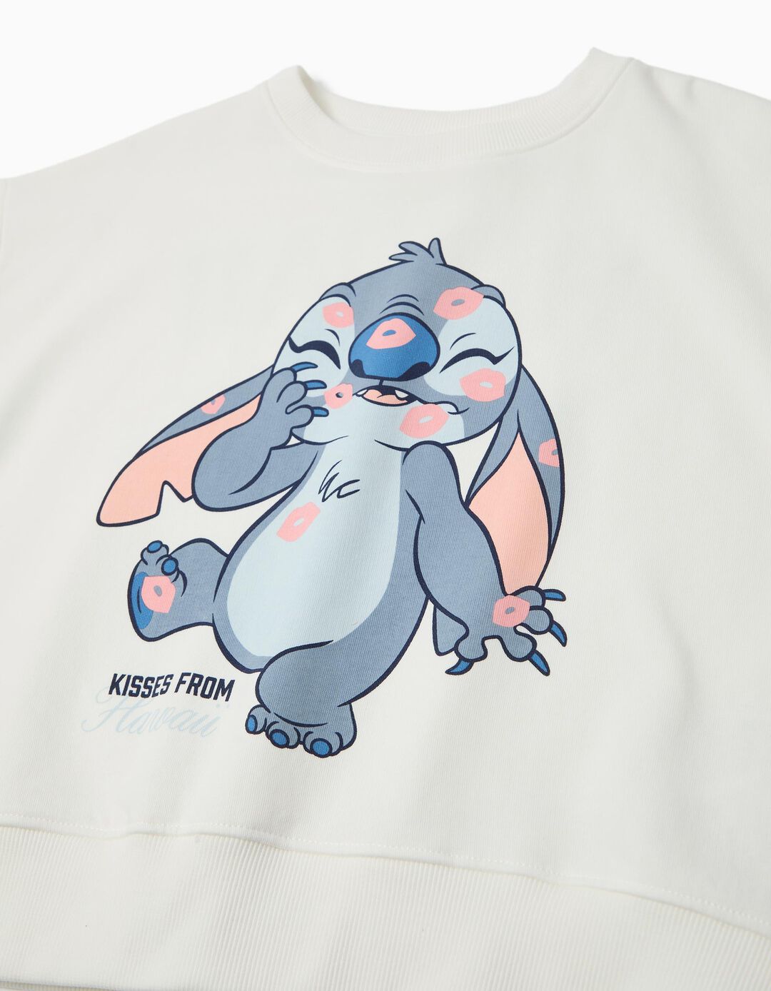 Sweatshirt de Felpa 'Stitch' &copy;Disney, Menina, Branco