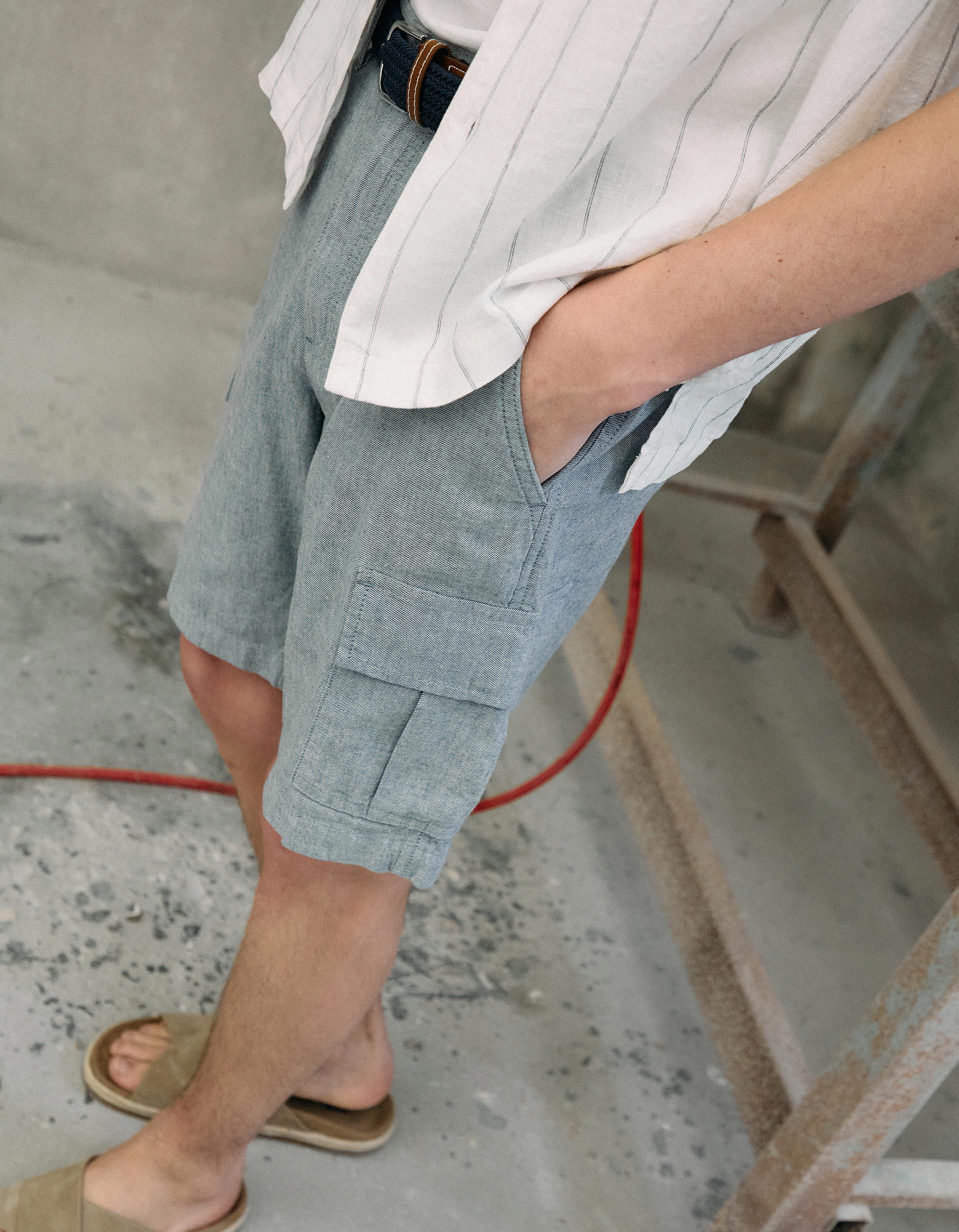 Comprar Online Cal&ccedil;&otilde;es Cargo, Homem, Azul Escuro