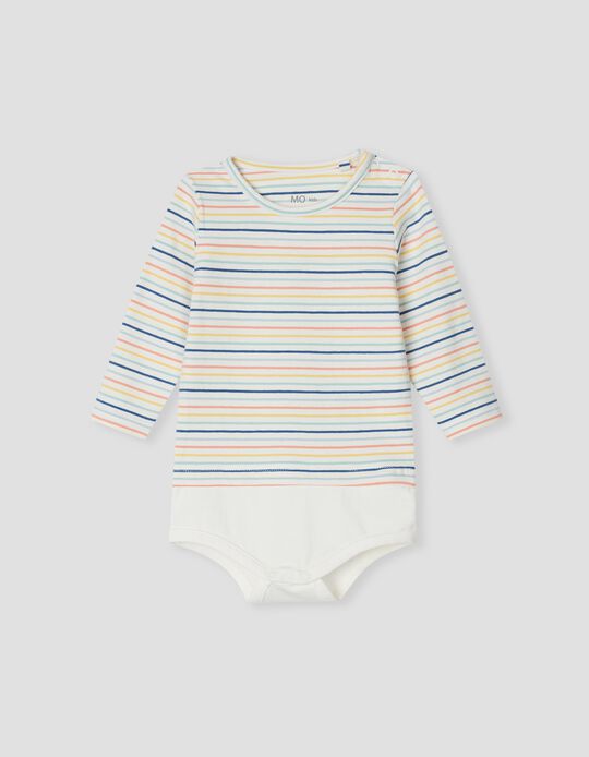 Striped Bodysuit, Babies, White