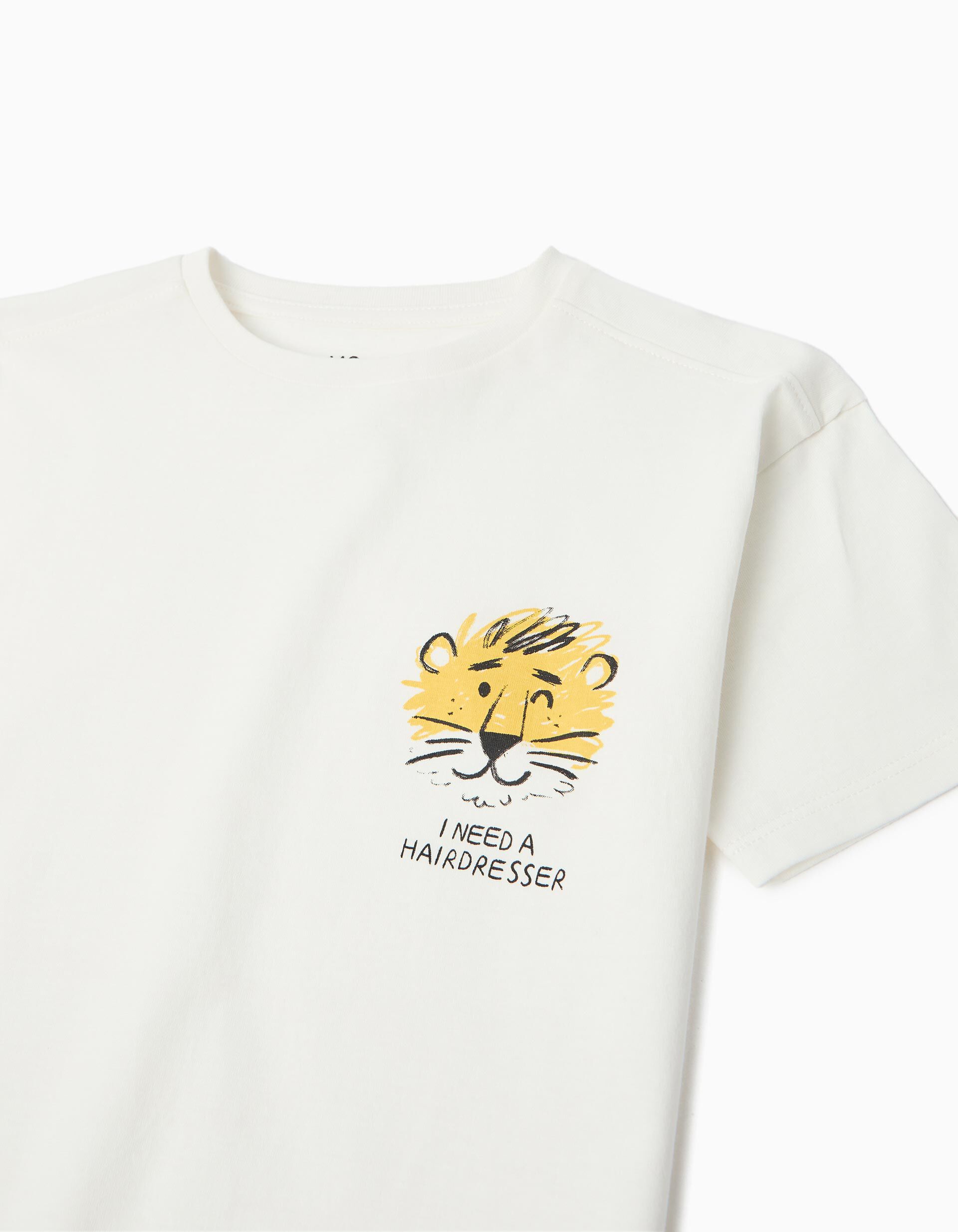 Comprar Online T-shirt Estampada, Menino, Cru