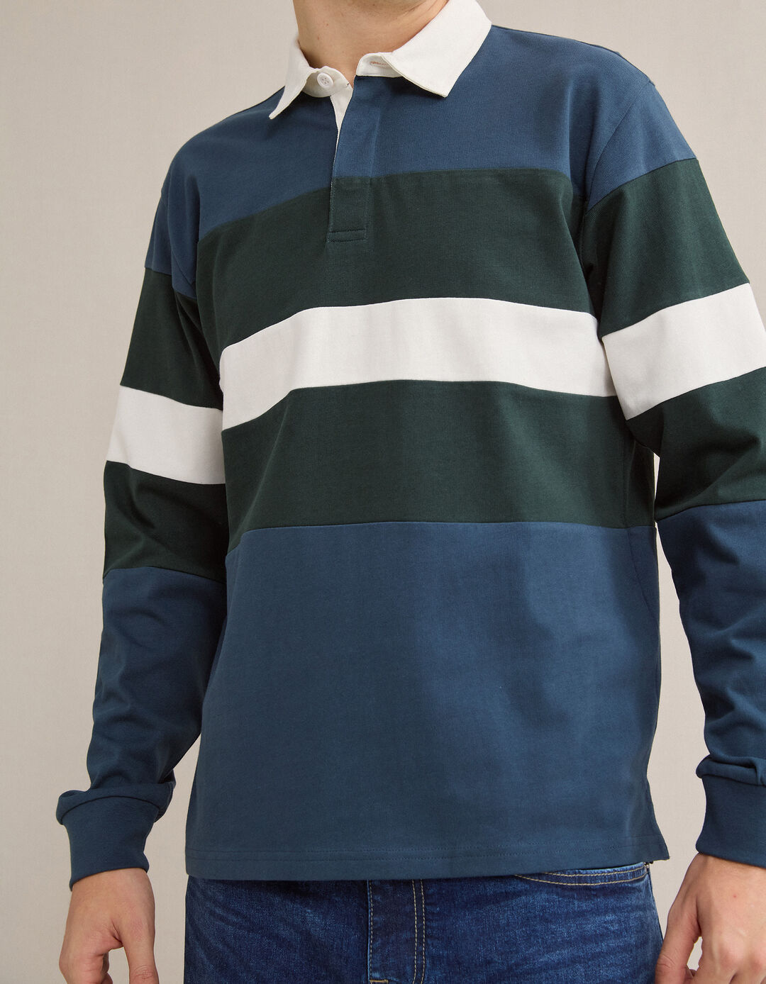 Polo Jersey, Homem, Azul Escuro