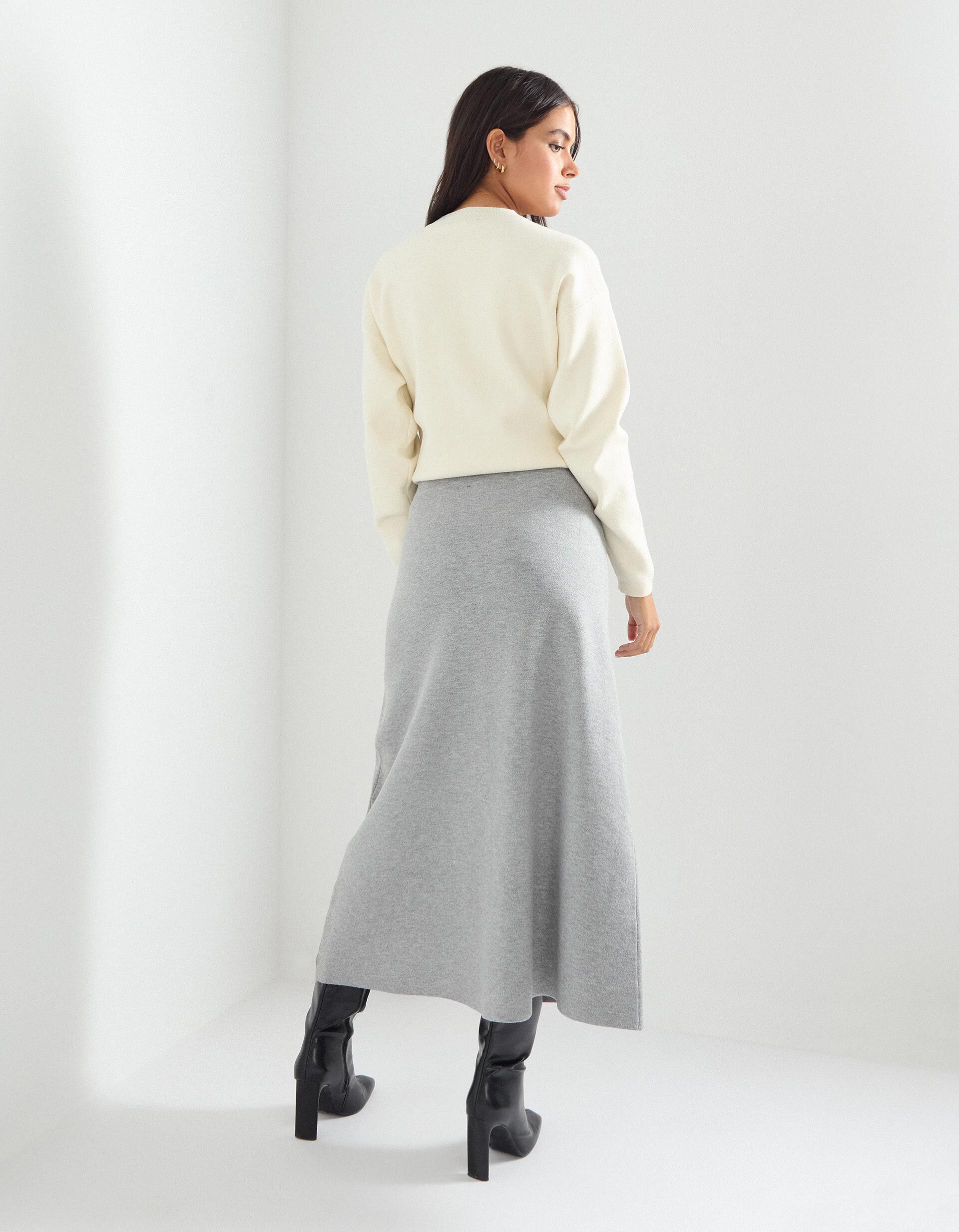 Comprar Online Saia, Mulher, Cinzento Claro