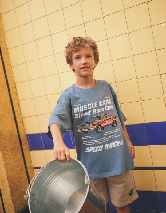 Comprar Online T-shirt Print, Menino, Azul