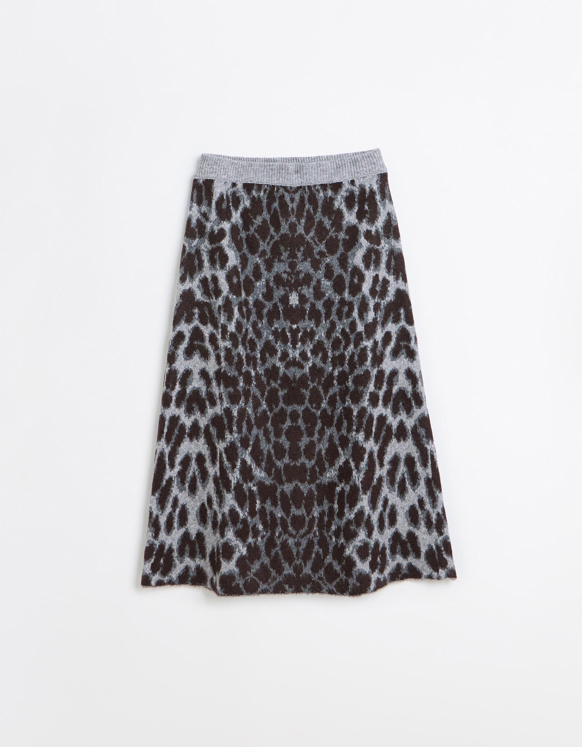 Comprar Online Saia Midi Animal Print, Mulher, Cinzento